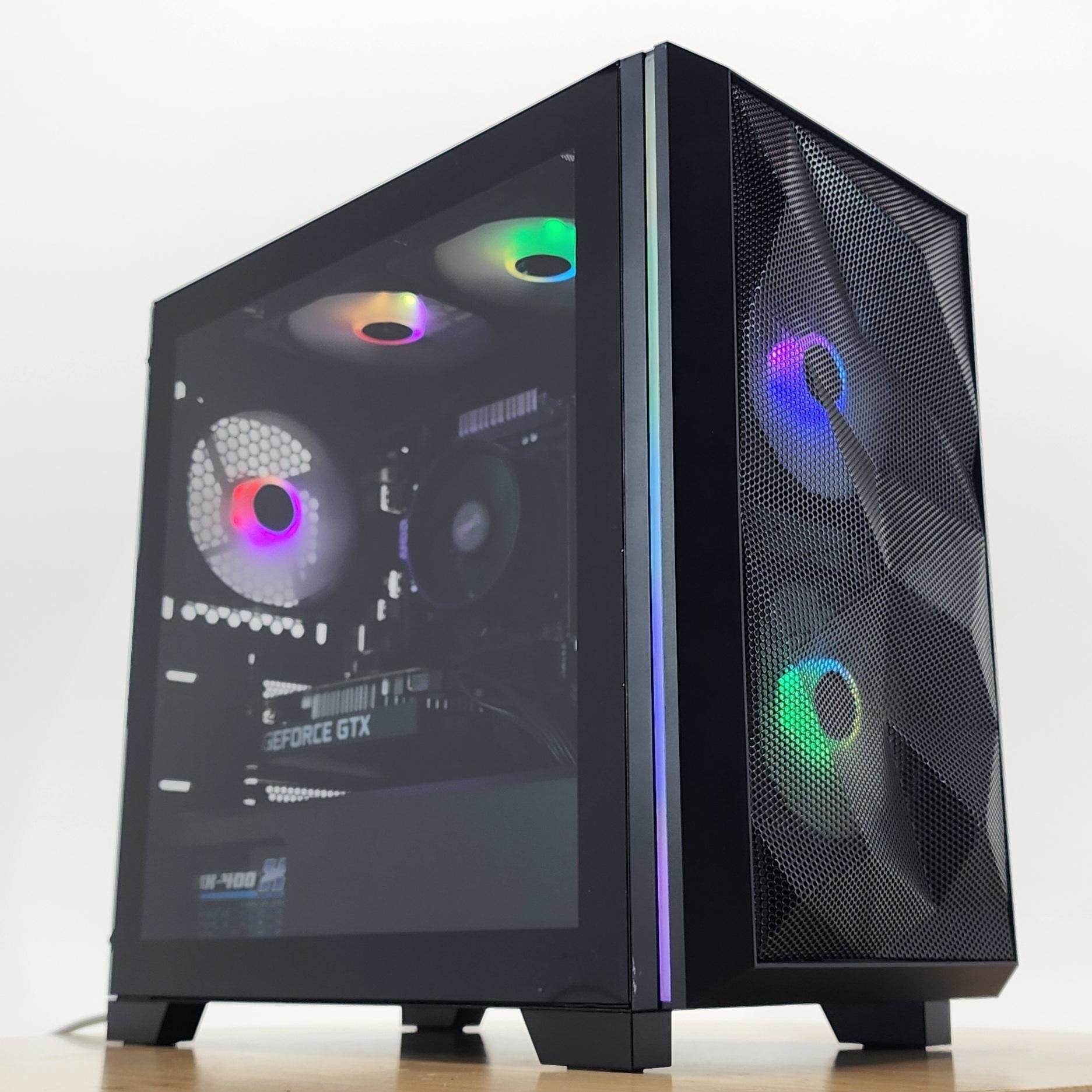 Gaming PC Ryzen 7 2700X 32GB RAM 256GB SSD + 1TB HDD GTX 1650 SUPER 4GB Windows 11 Computer