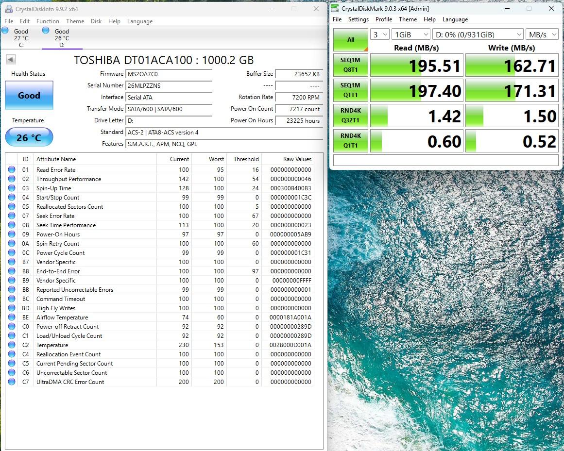 Toshiba 1TB SATA HDD