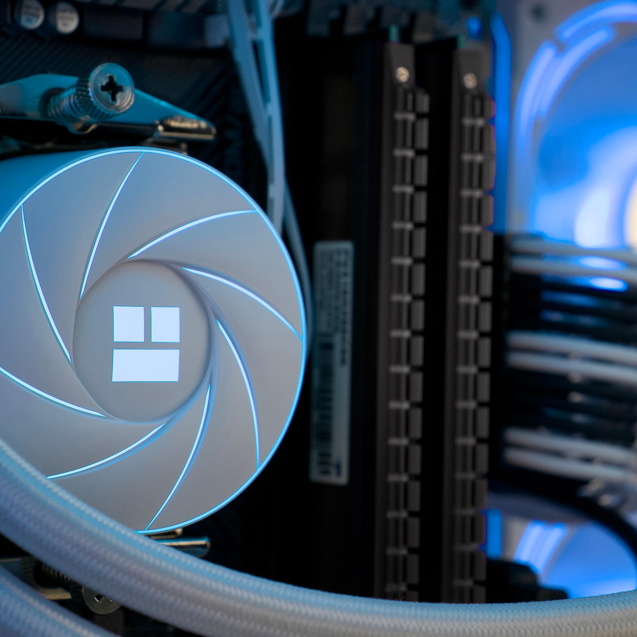 ❄️🧊💎 Whiteout 1440P Gaming PC | RX 9060 XT 16GB, Ryzen 7 5800X, 32GB RAM, 1TB | ❄️🧊💎