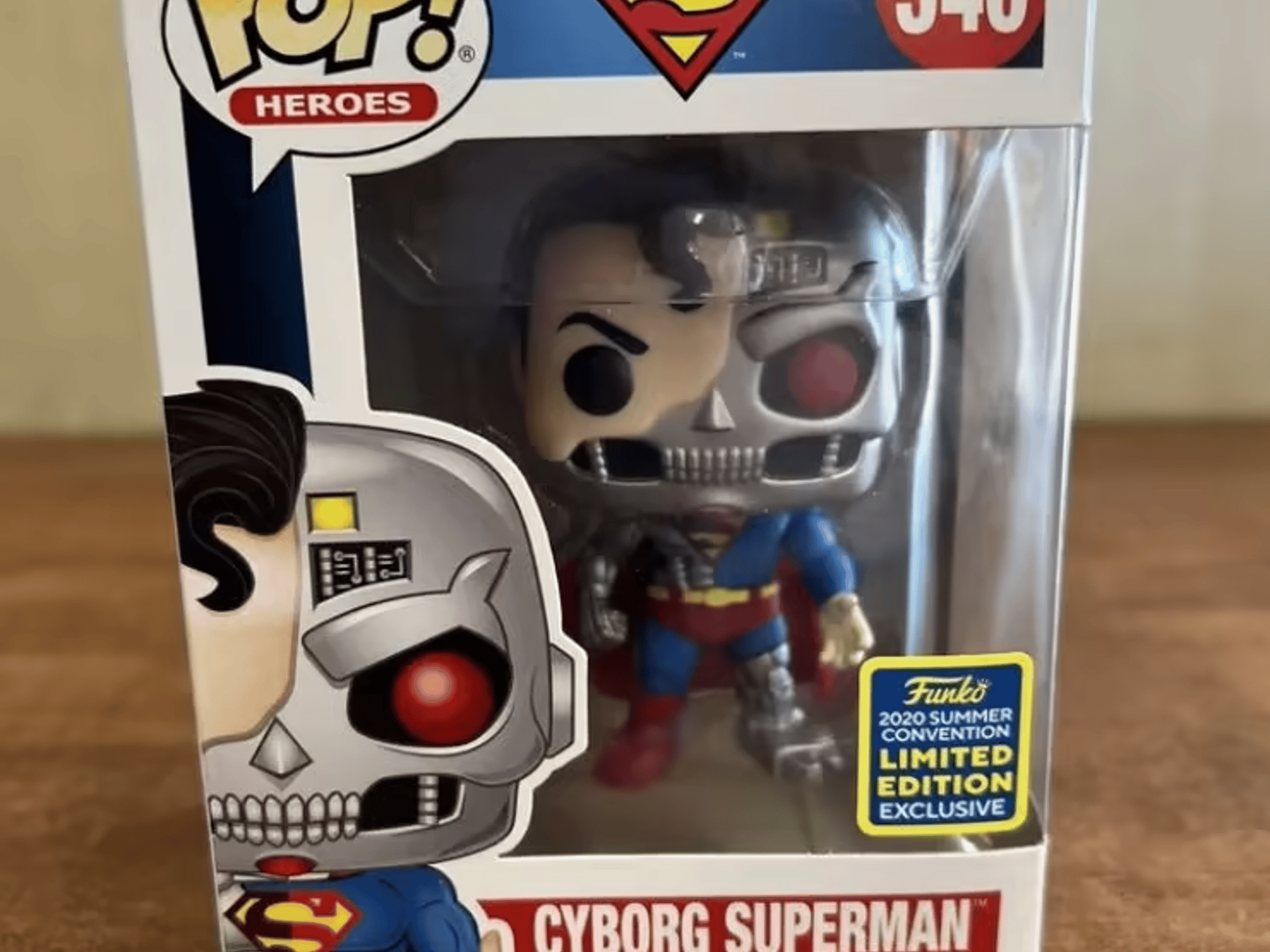 Authentic Cyborg Superman Funko Pop San Diego Comic Con Sticker [SDCC] Exclusive