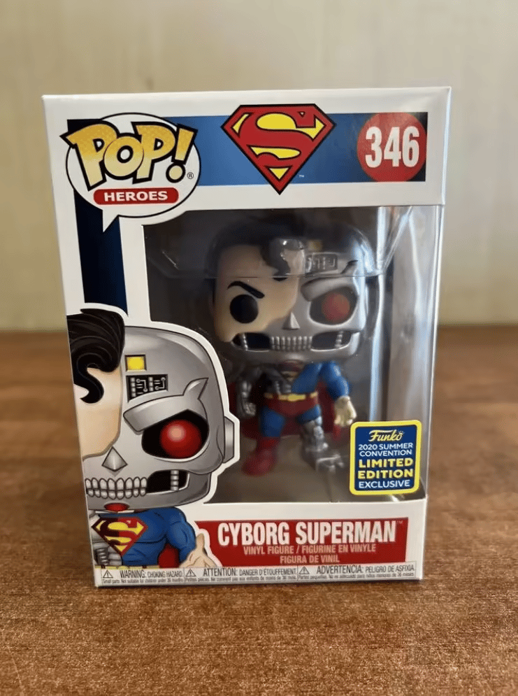 Authentic Cyborg Superman Funko Pop San Diego Comic Con Sticker [SDCC] Exclusive