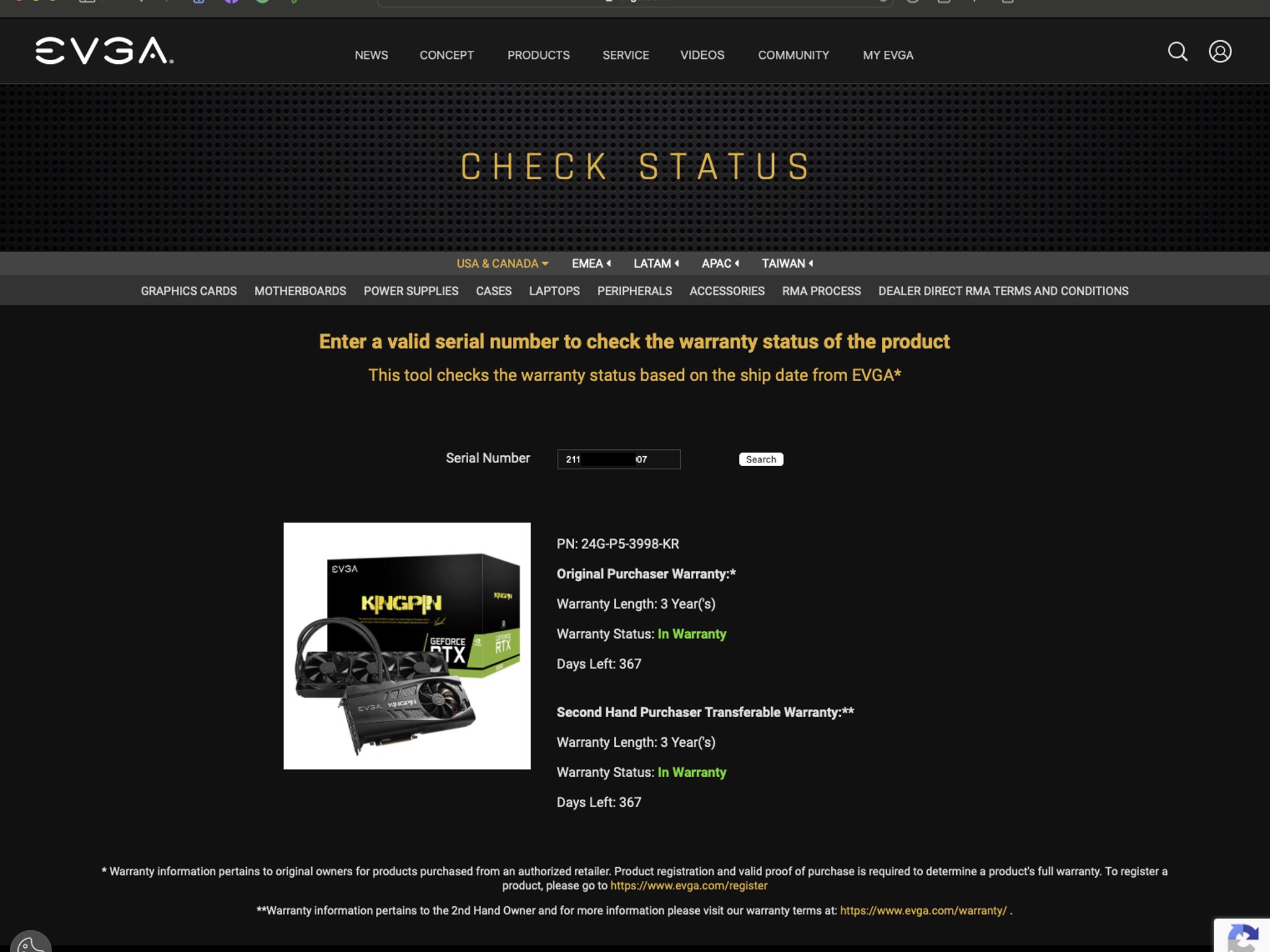 EVGA 3090 KINGPIN HYBRID 24GB GPU - Excellent Condition - Includes Warranty