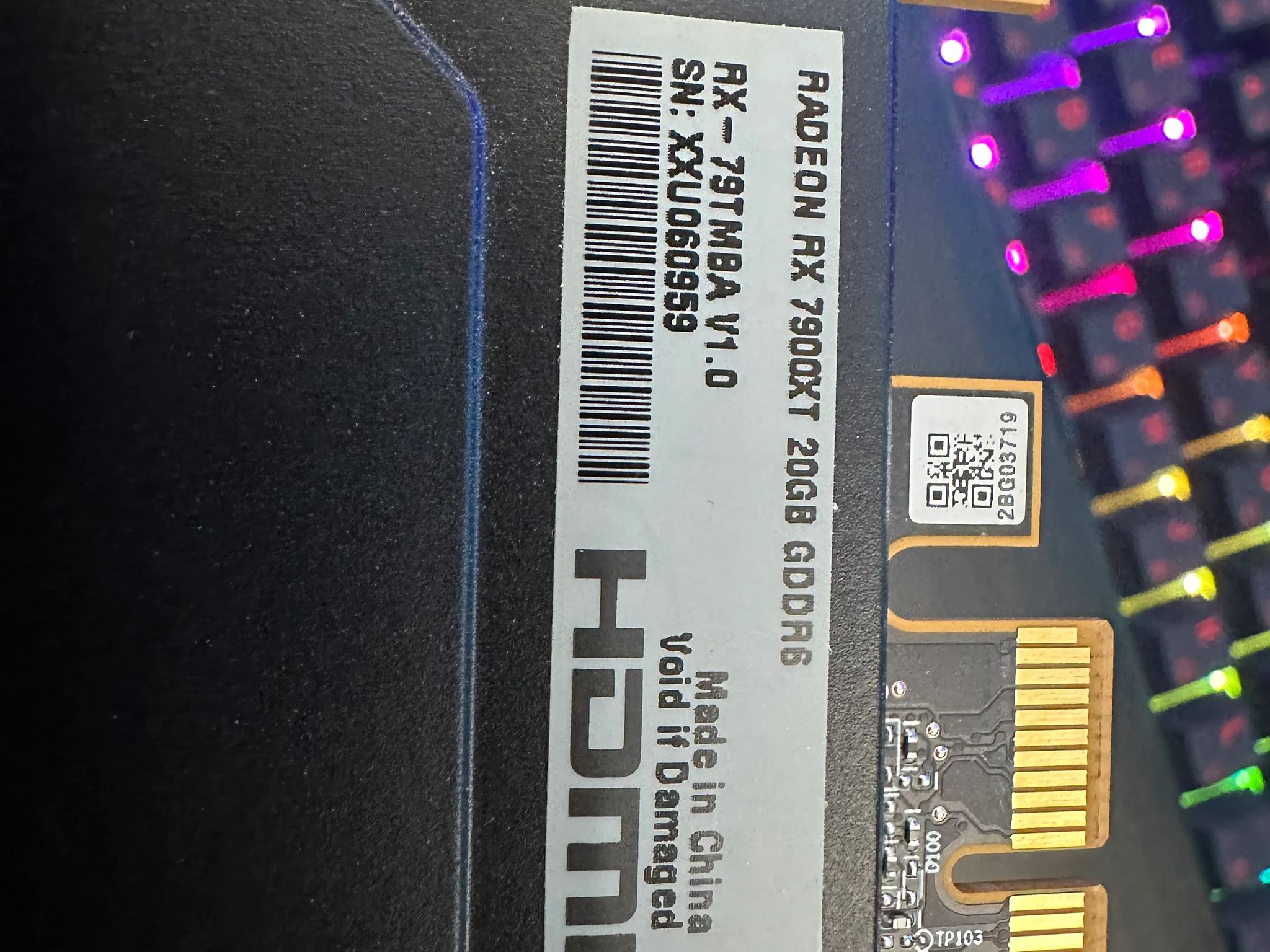 XFX AMD Radeon 7900 XT - Barely Used - Great Condition!