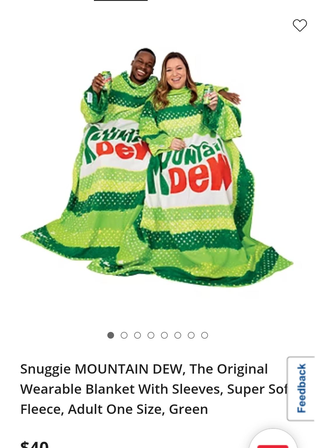 BNIB Mtn Dew Snuggie