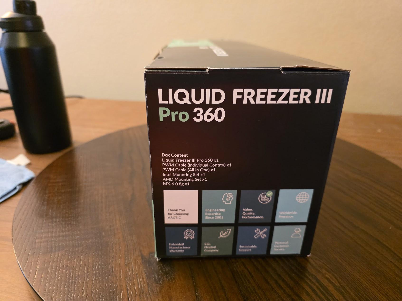Arctic Cooling Liquid Freezer III PRO 360mm All in One Liquid CPU Cooling Kit - Black