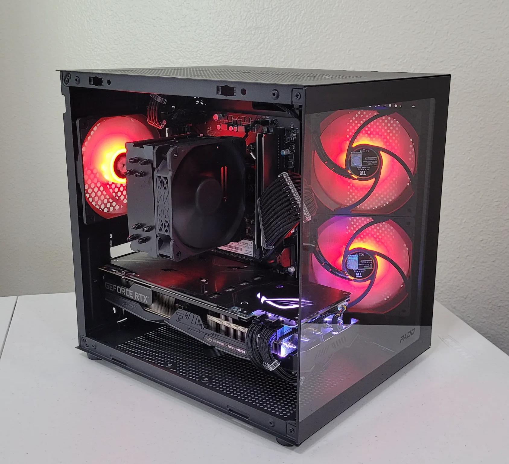 Black Gaming PC (Ryzen 5 2600X + RTX 2060 + 16GB RAM + 1TB SSD + Wifi)