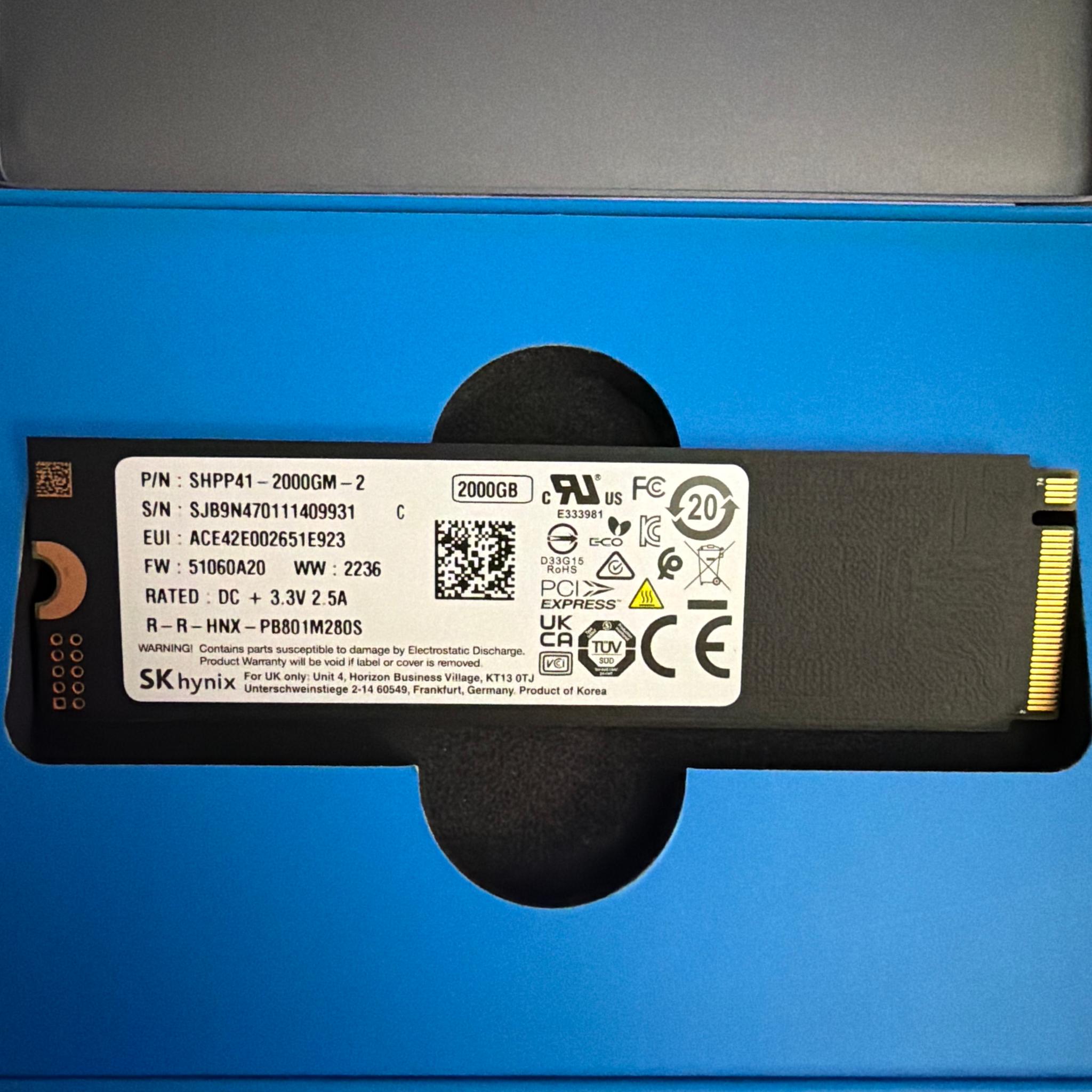 Brand New SK Hynix Platinum P41 NVMe 2TB Gen 4 SSD