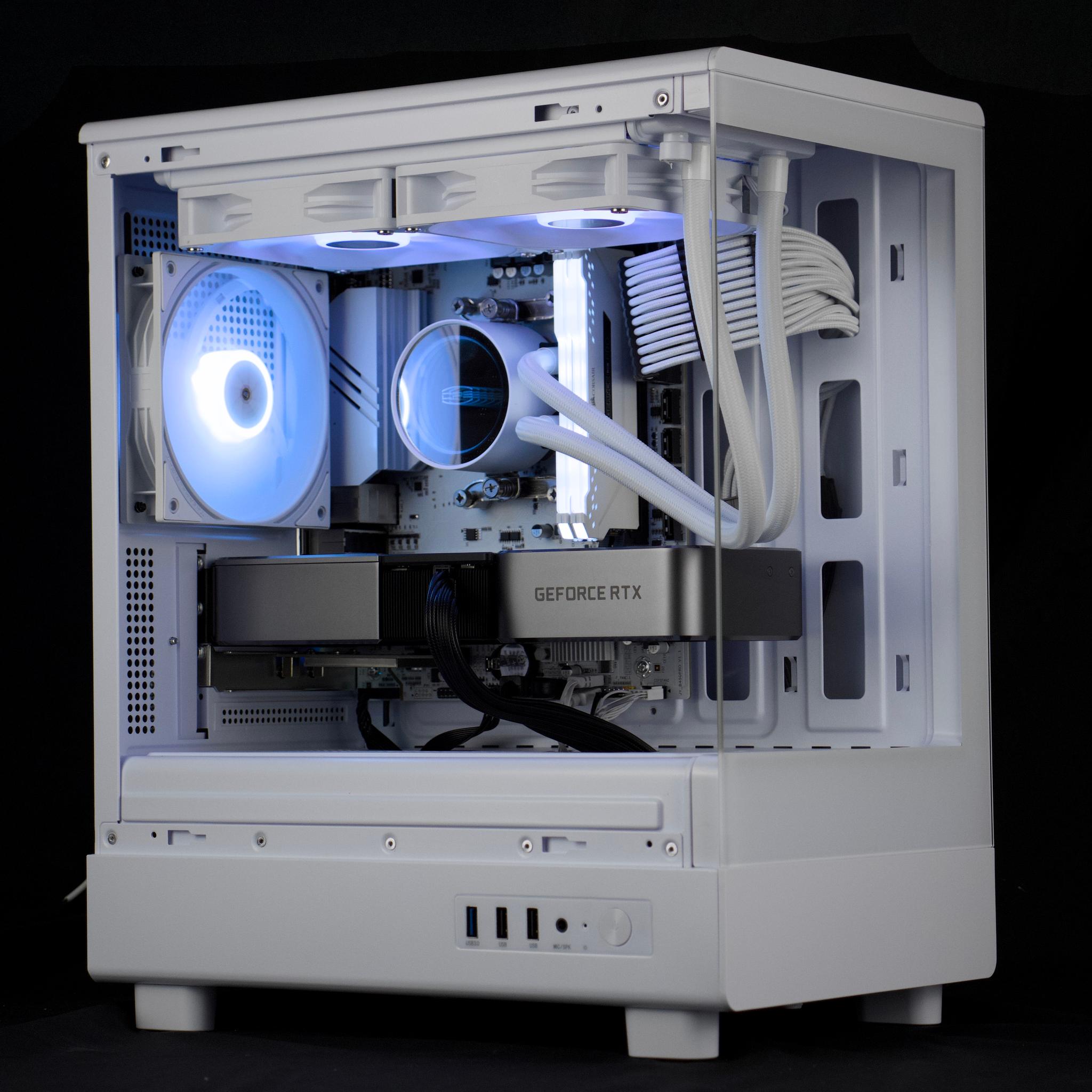 🧊❄️🧊 White Gaming PC – RTX 3070 TI, Ryzen 5 5600, 16GB RAM, 1TB NVMe SSD - WiFi, BlueTooth 🧊❄️🧊