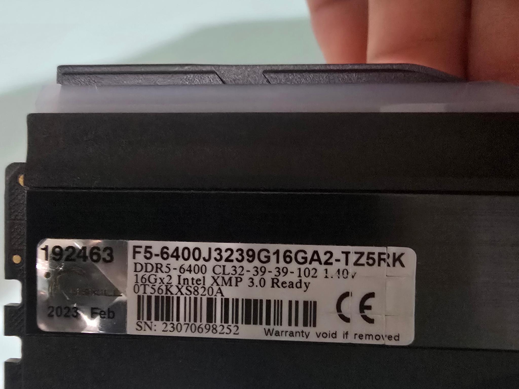 G.SKILL Trident Z5 DDR5 32 GB (2×16) 6000 MHz