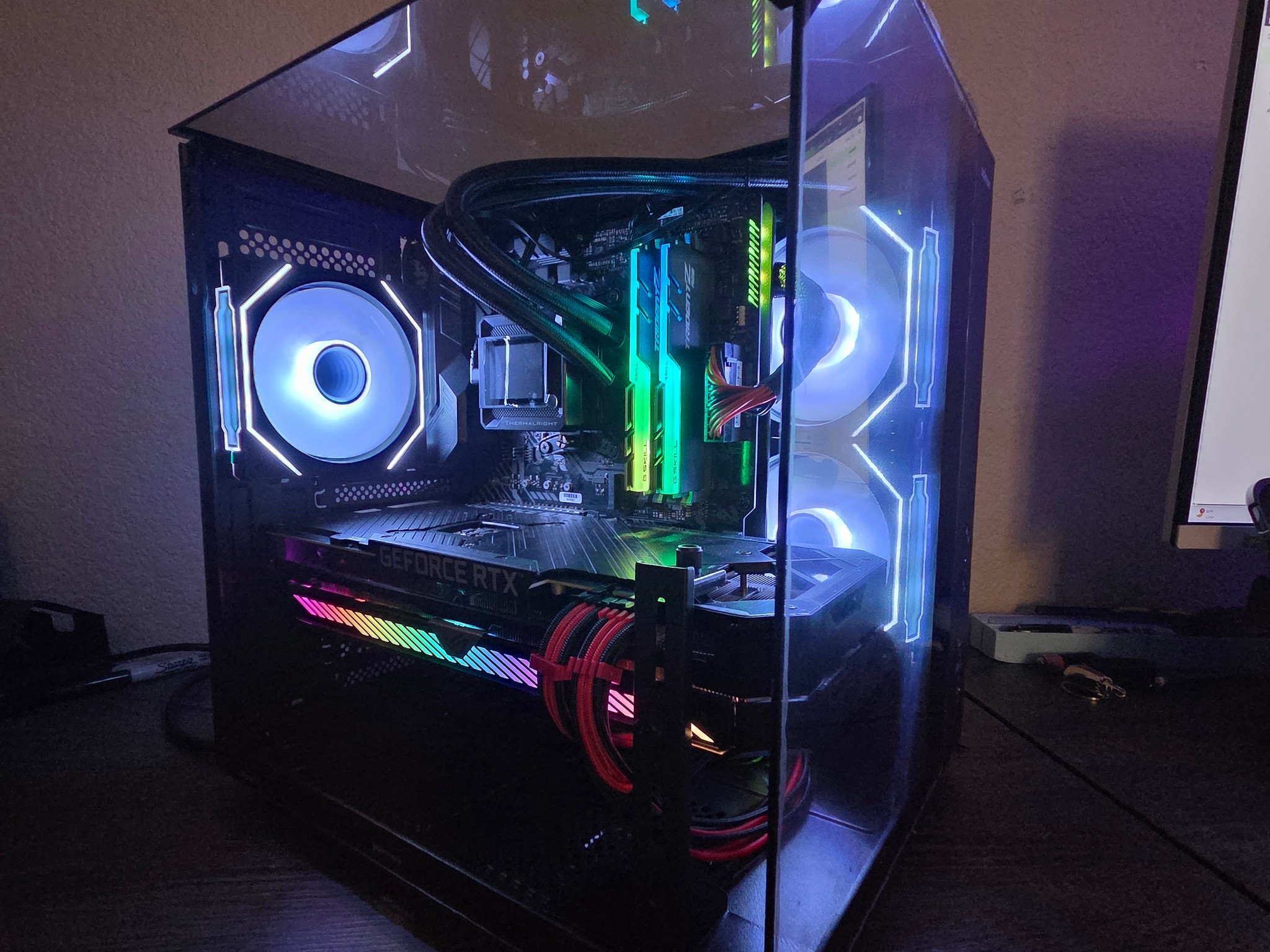 RGB gaming PC 3060TI ROG RYZEN 7 (Shadow)!