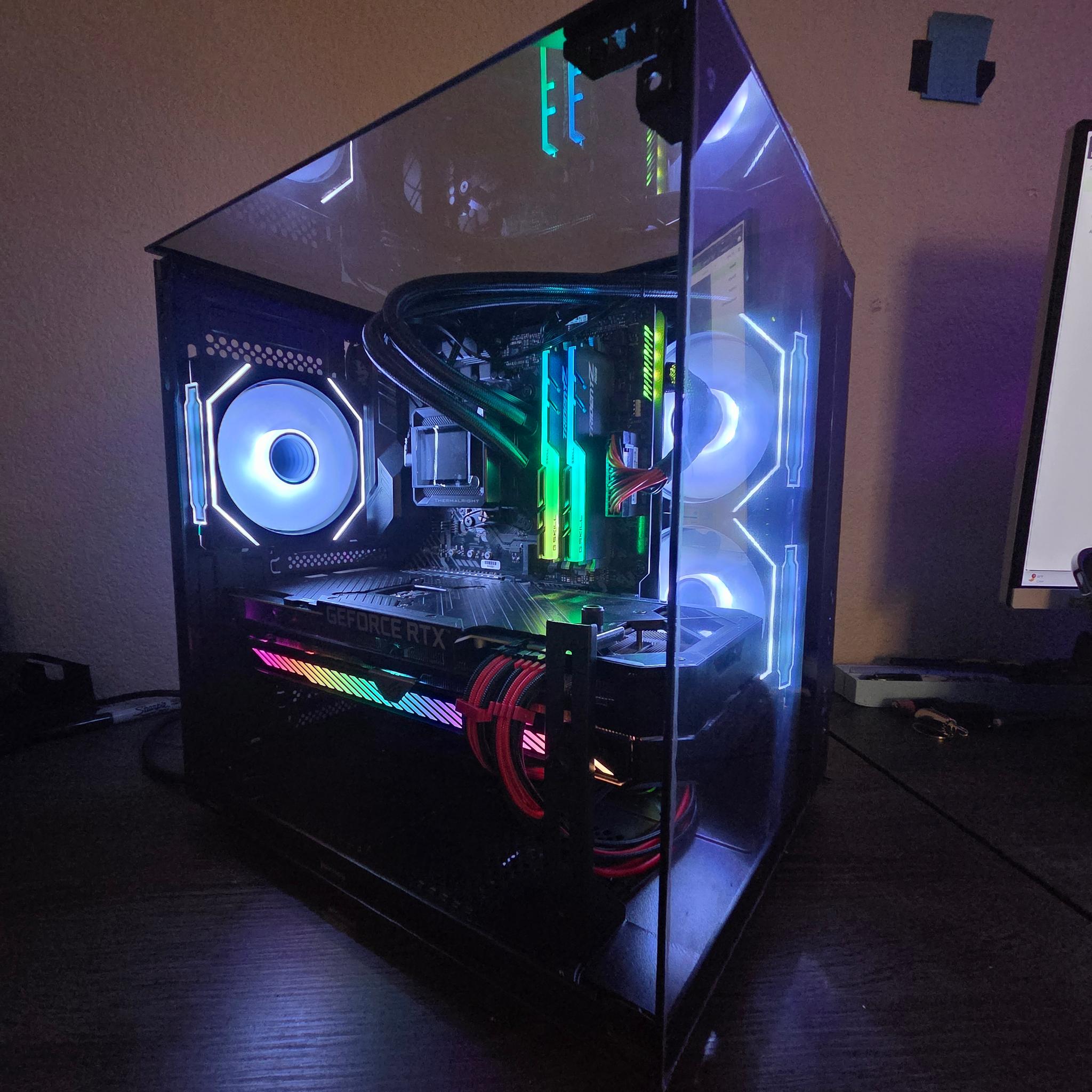 RGB gaming PC 3060TI ROG RYZEN 7 (Shadow)!