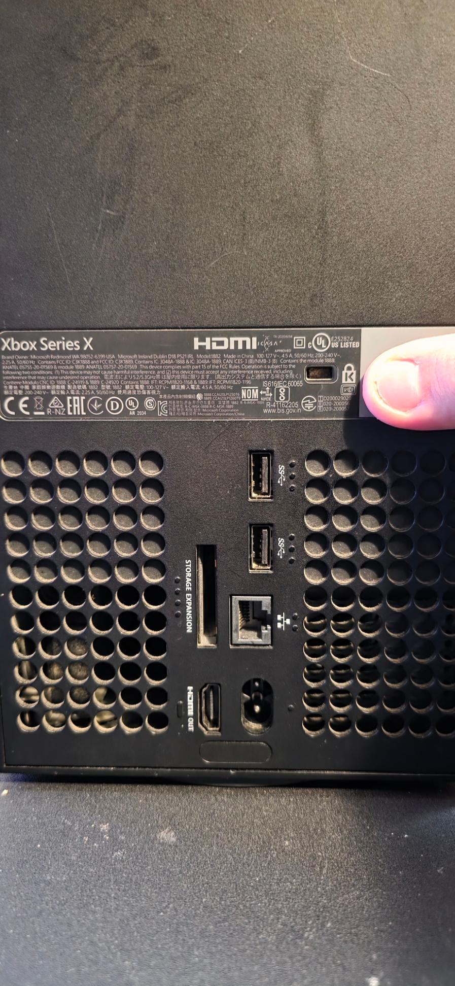 Xbox Series X Console – 1TB – Original Controller + HDMI – 3rd Party Power Cord – Used