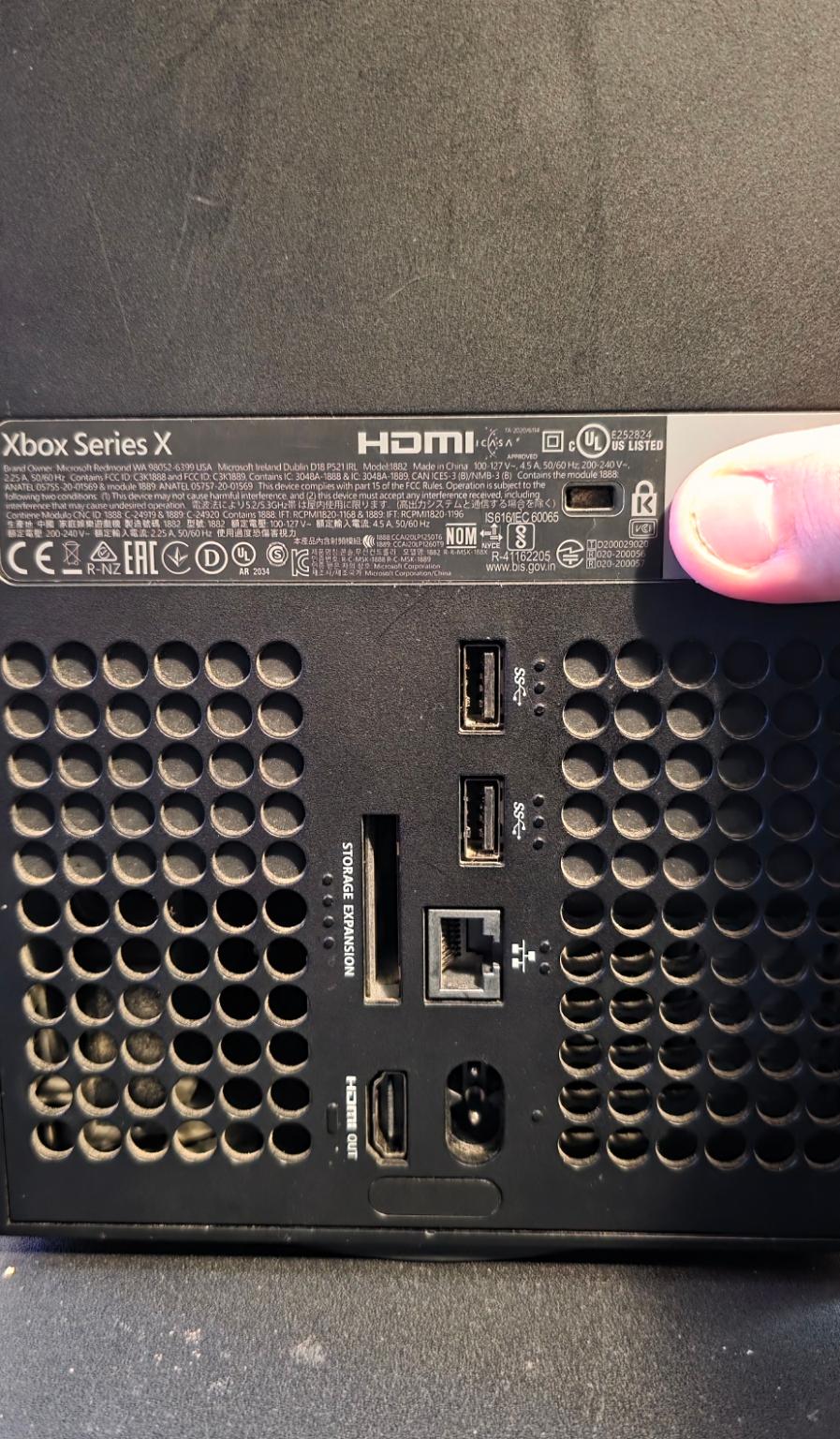 Xbox Series X Console – 1TB – Original Controller + HDMI – 3rd Party Power Cord – Used