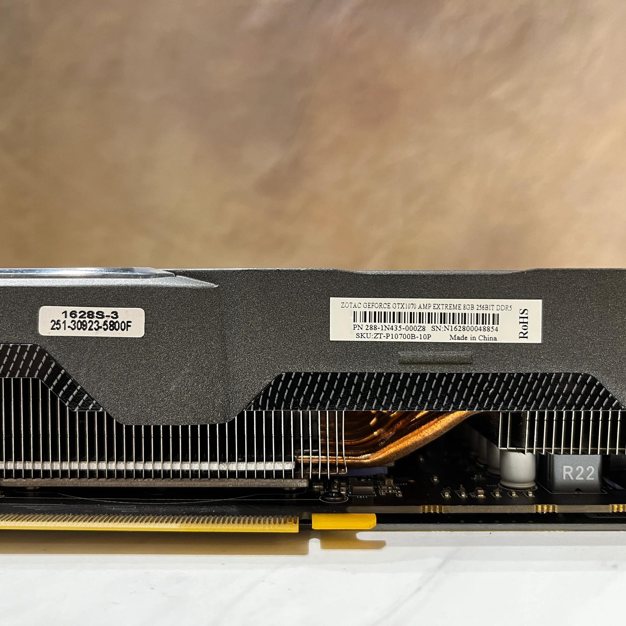 Used Zotac GTX 1070 8GB AMP EXTREME