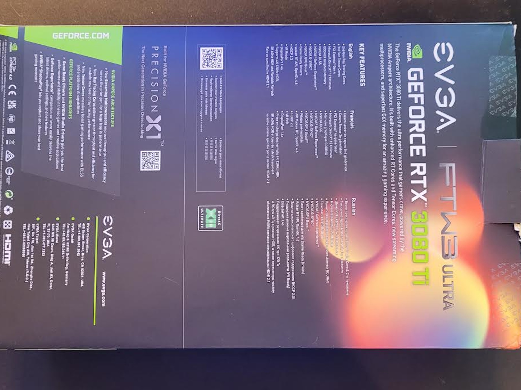 EVGA RTX 3080Ti FTW3 12GB Graphics Card w/Box