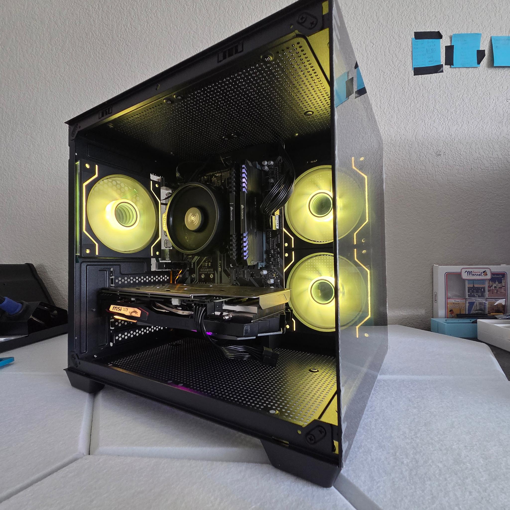 Black gaming pc (1660 SUPER)RGB🖤⬛💻WIFI