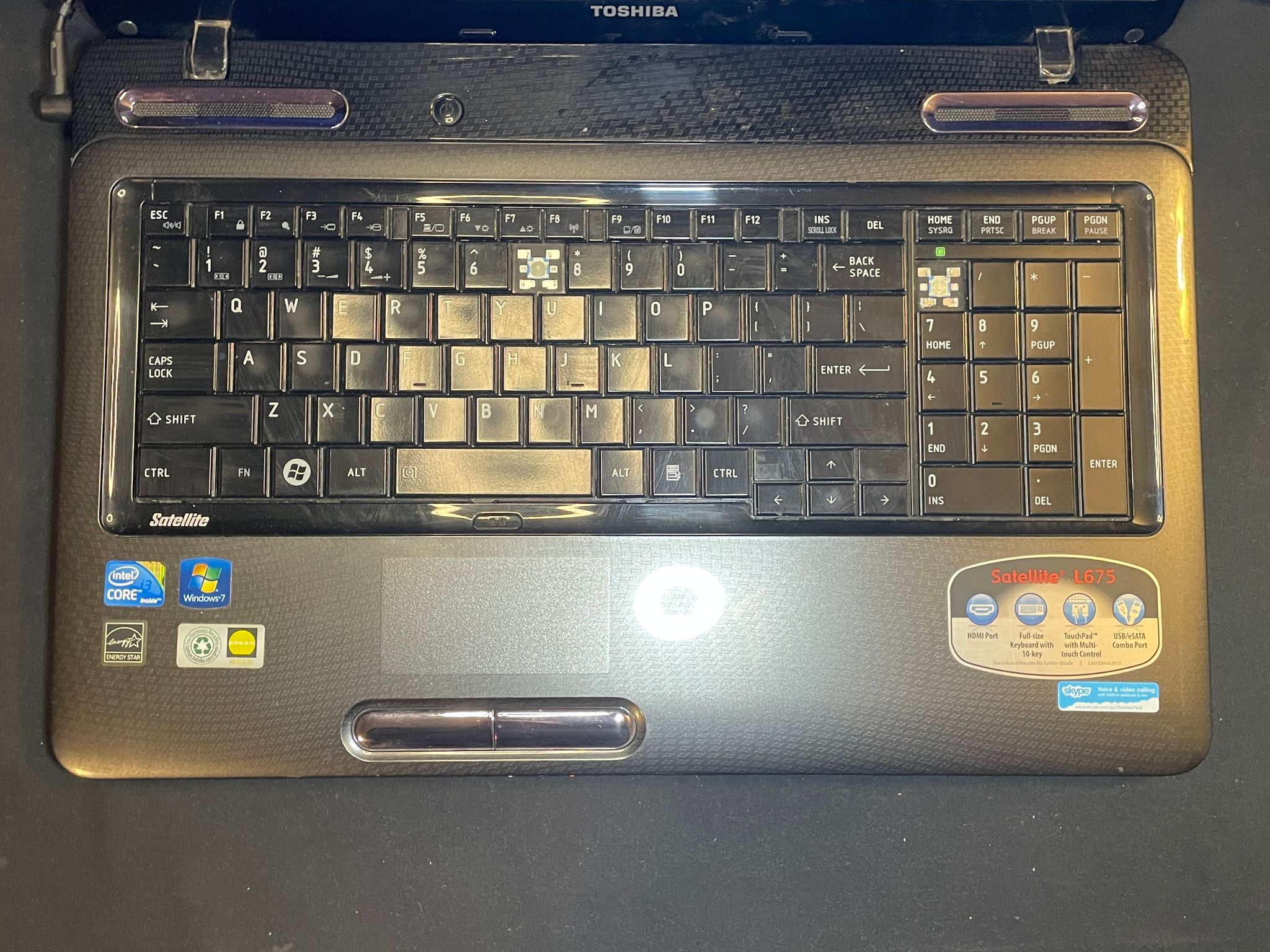 Toshiba Satellite l675-s7108
