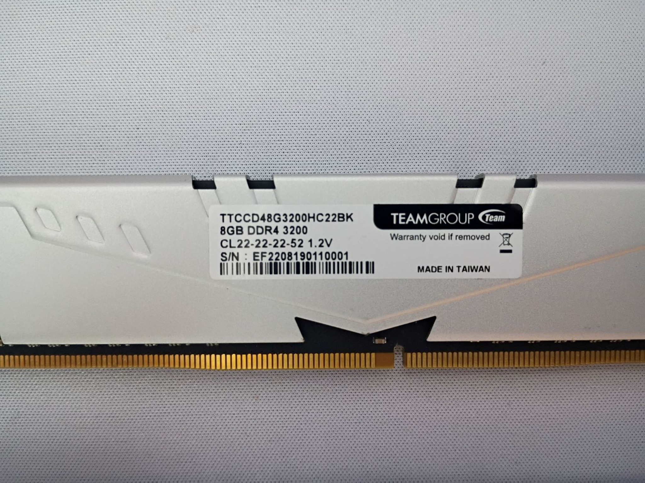 16GB (2x8) T-Create DDR4 Classic 3200Mhz CL 22-22-22-52 1.2v