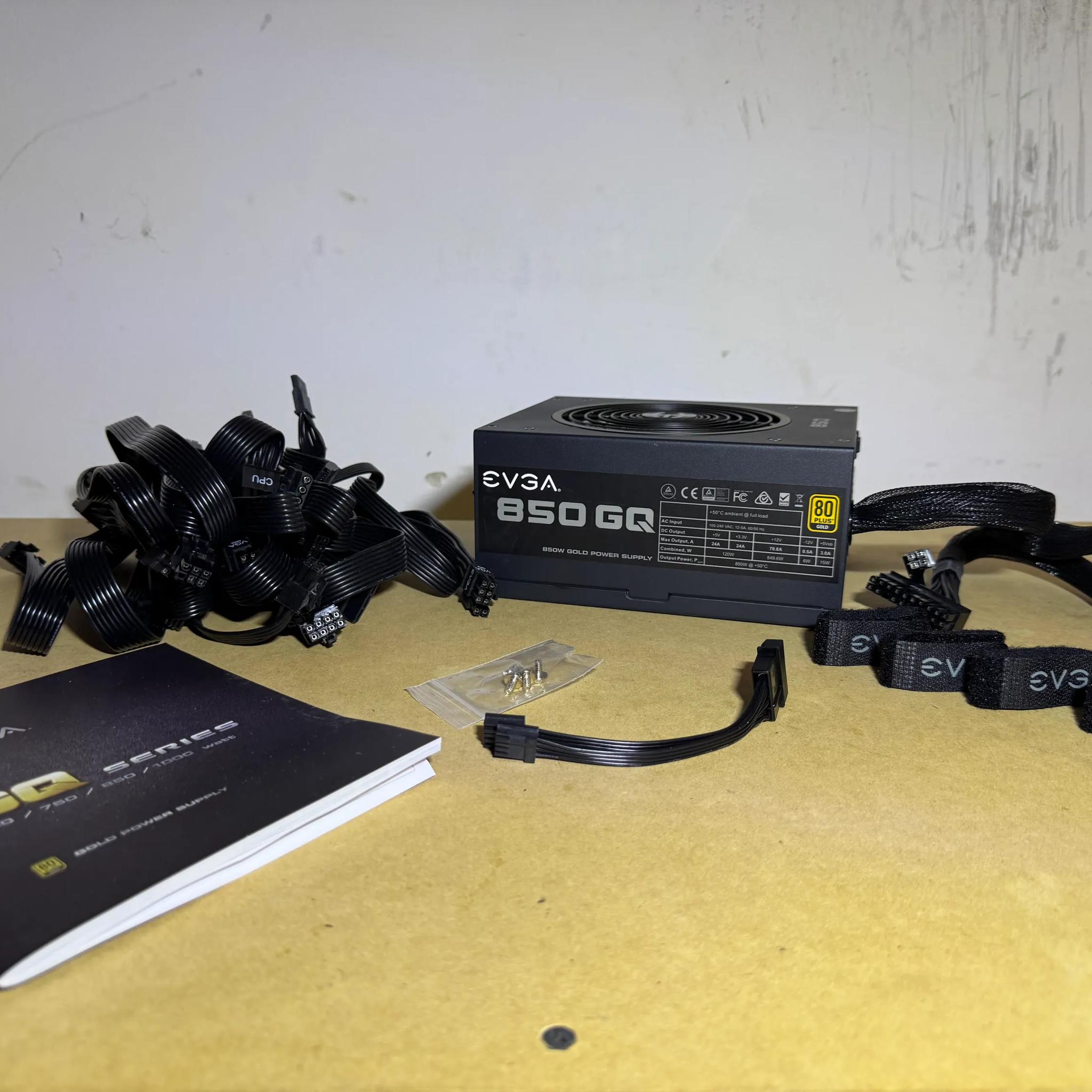 EVGA 850 GQ 80+ GOLD 850W Semi-Modular Power Supply