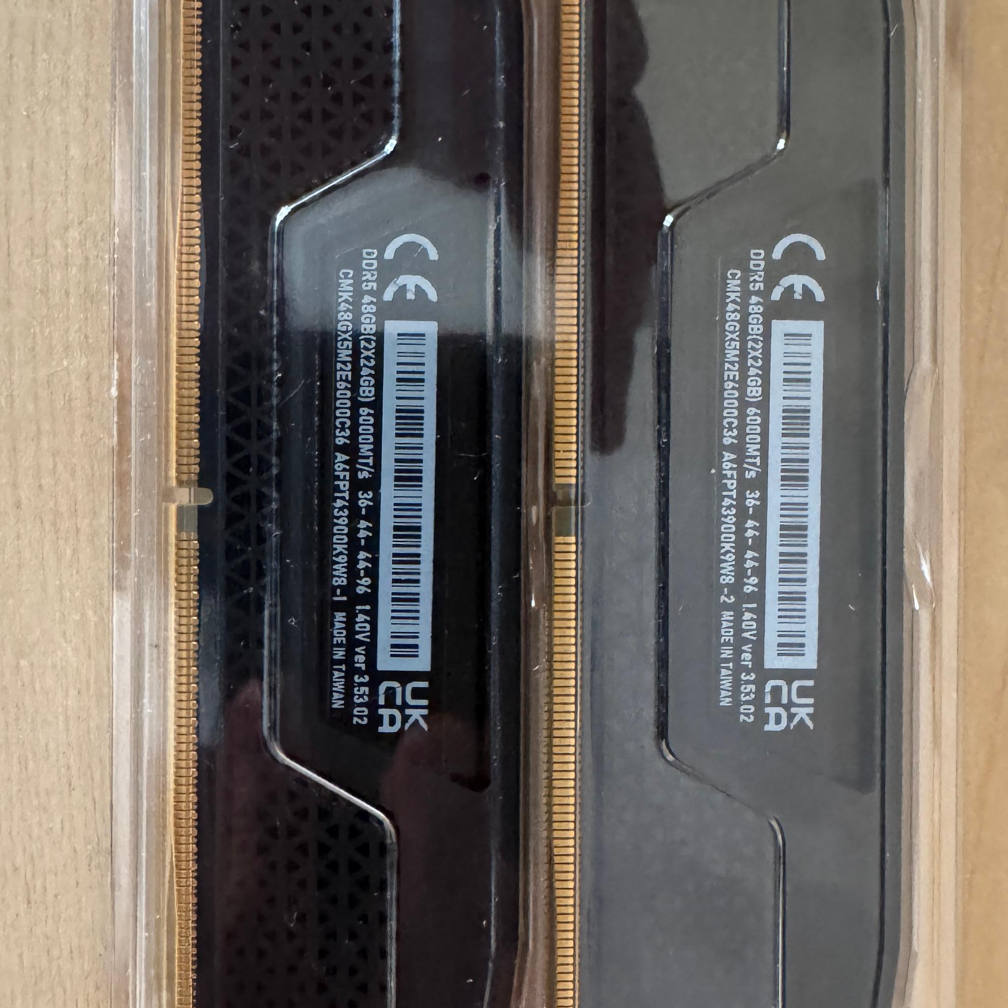 Corsair VENGEANCE DDR5 (2×24GB) 6000MHz – 48GB Kit