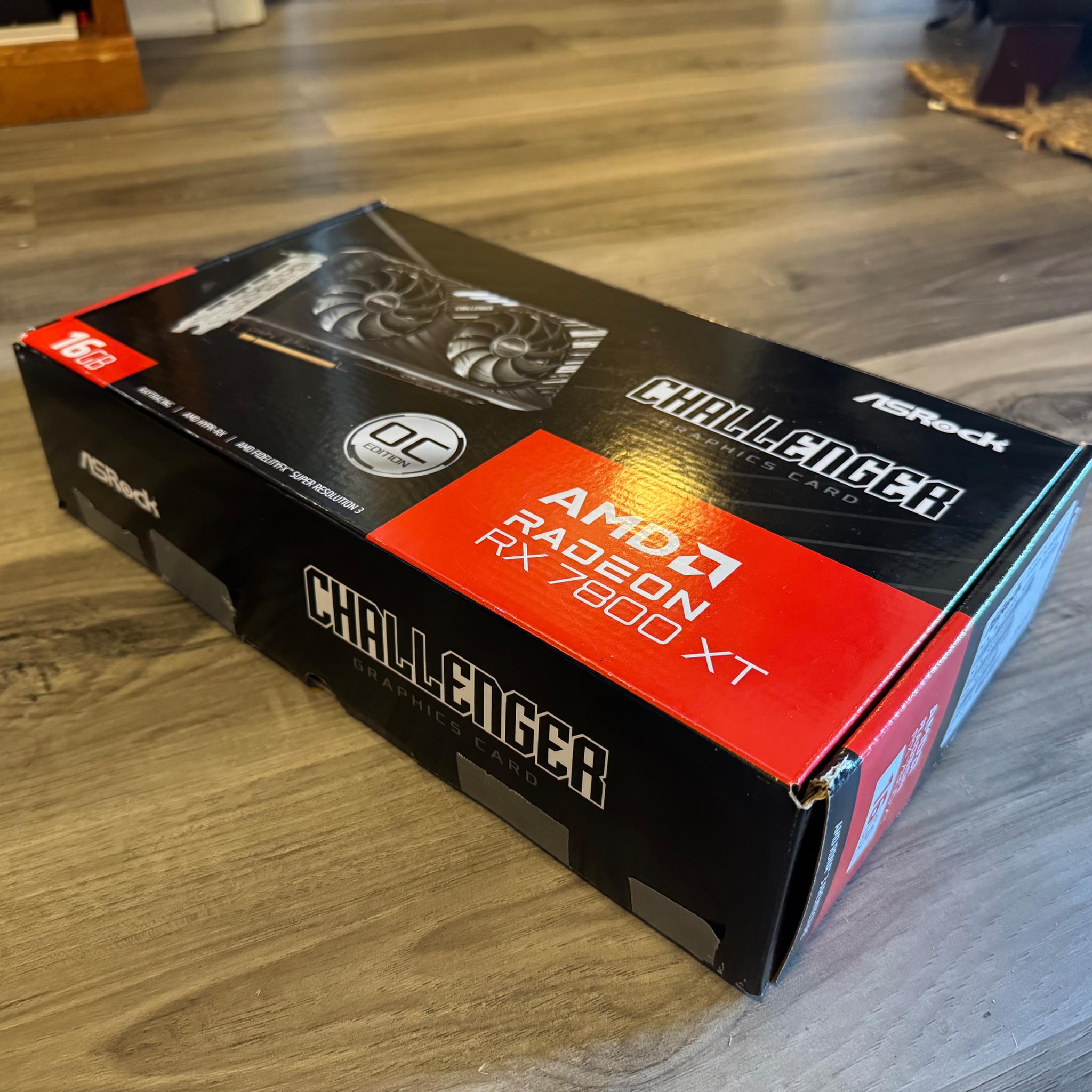 ASRock AMD Radeon 7800 XT Challenger OC Edition 16gb