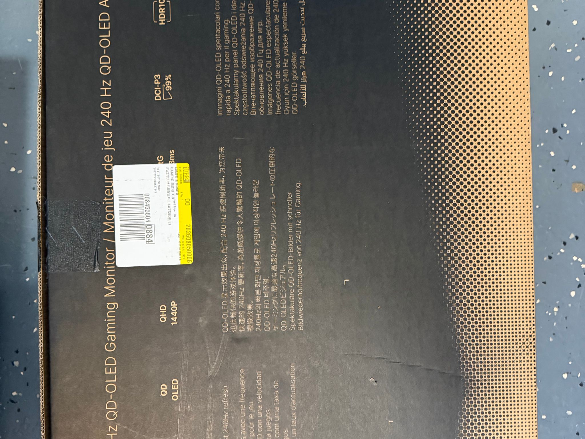 Alienware 27 in 240Hz QD-QLED Gaming Monitor Free Shipping