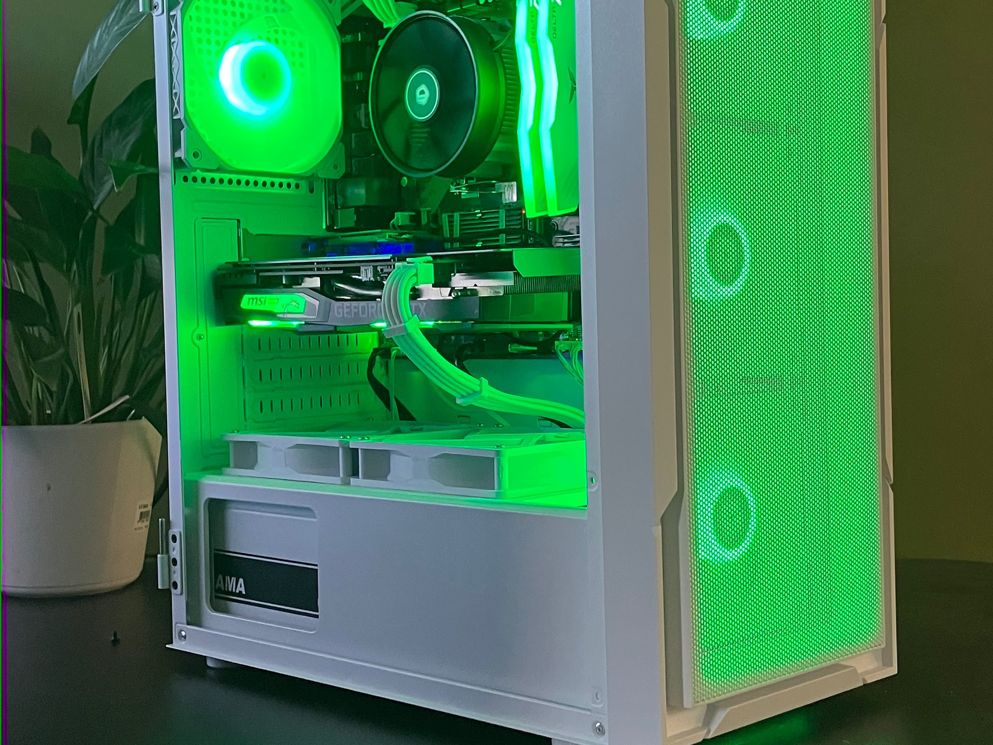 🦃Black Friday Sale! 🦃White RGB Gaming PC Ryzen 5 Nvidia GTX 1660 SUPER 16 gb 512gb Wifi Win11pro