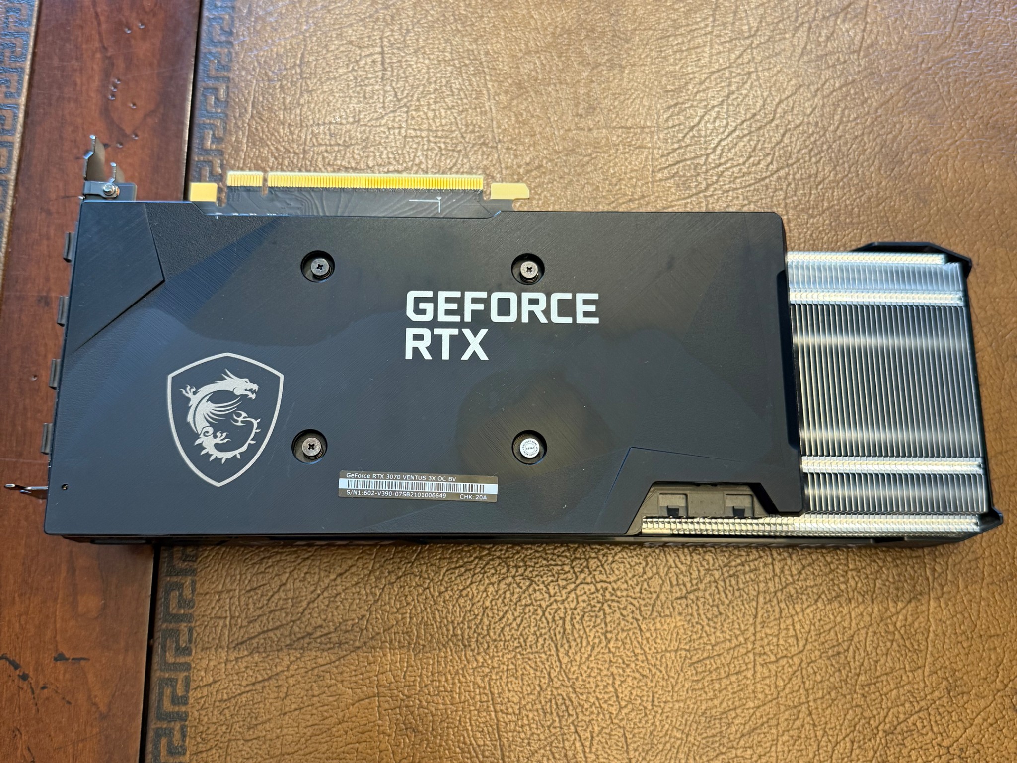 MSI GeForce RTX 3070 VENTUS 3X OC 8GB GDDR6 Graphics Card