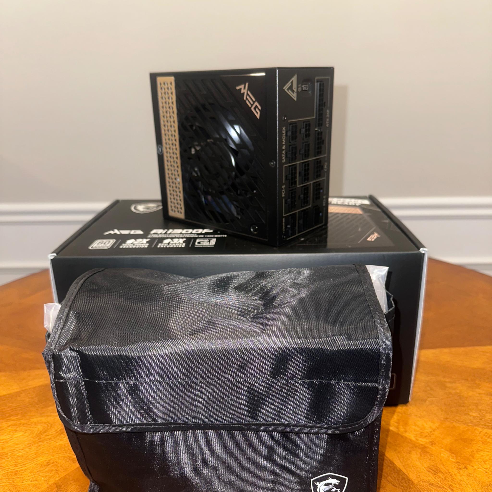 On Sale!🔥 Used MSI MEG Ai1300 1300W PCIE5 ATX 3.0 80 Plus Platinum PC Power Supply