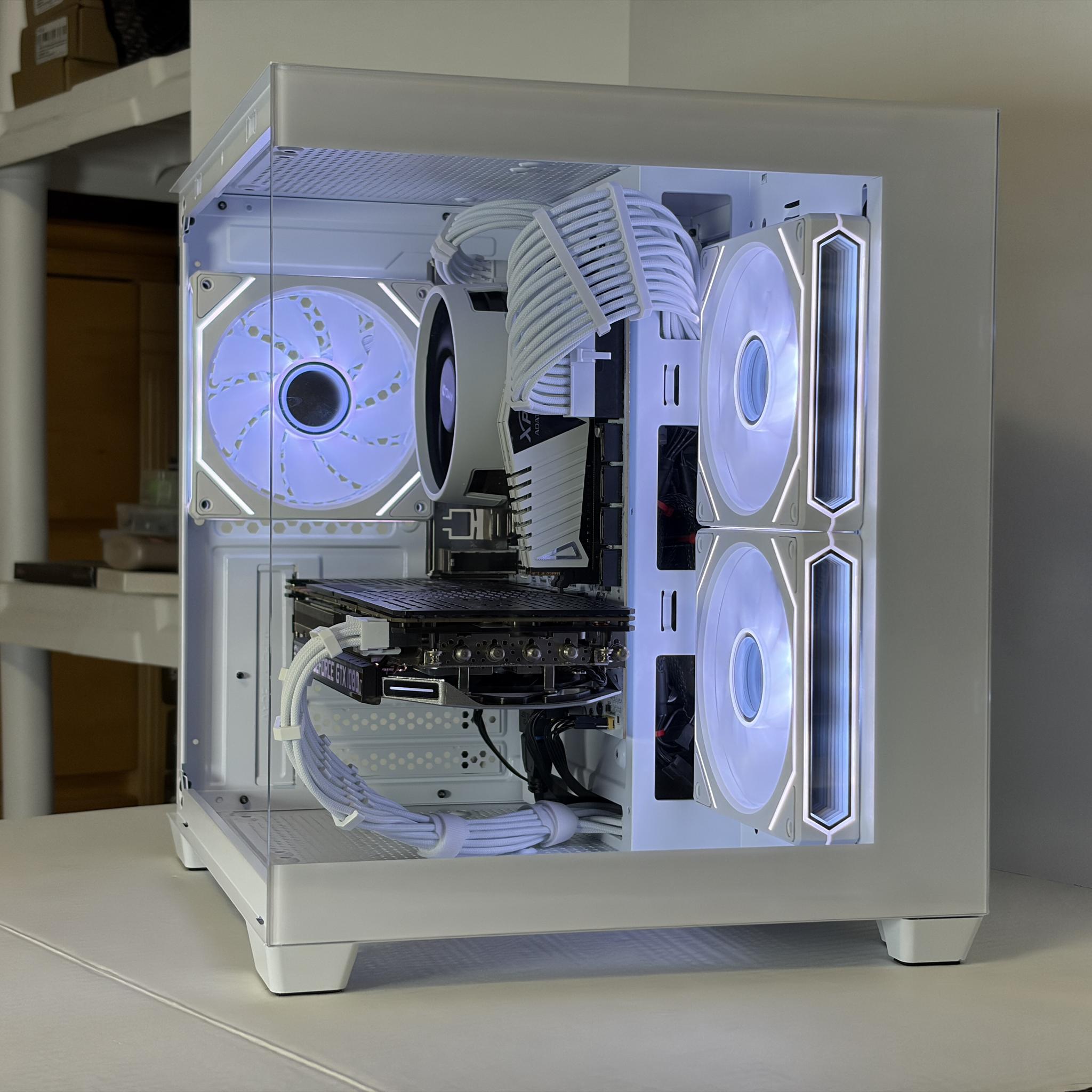 🔥 GTX 1080 Ti + Ryzen 5 5500 – White Gaming PC – 1080p Ultra / 1440p Ready | 1TB NVMe | 16GB RAM