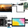 5" Touchscreen Monitor for Raspberry Pi 800x480 IPS DSI LCD Capacitive Touch Plug  Play Pi 5/4/3