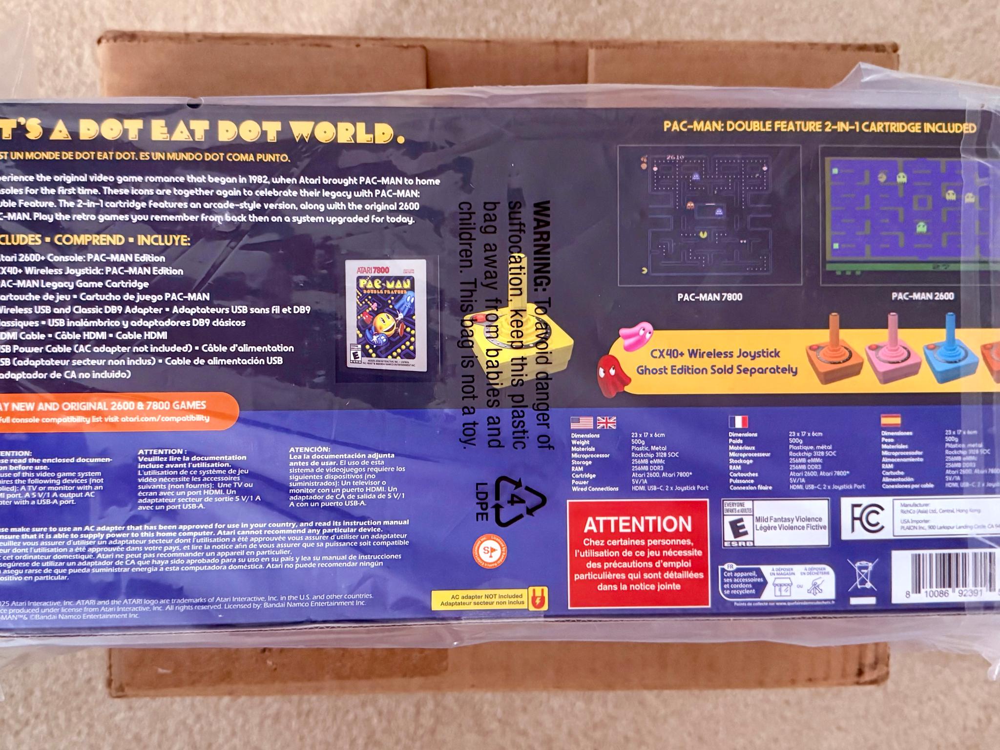 Atari 2600+ PAC-MAN Edition Console & Joystick