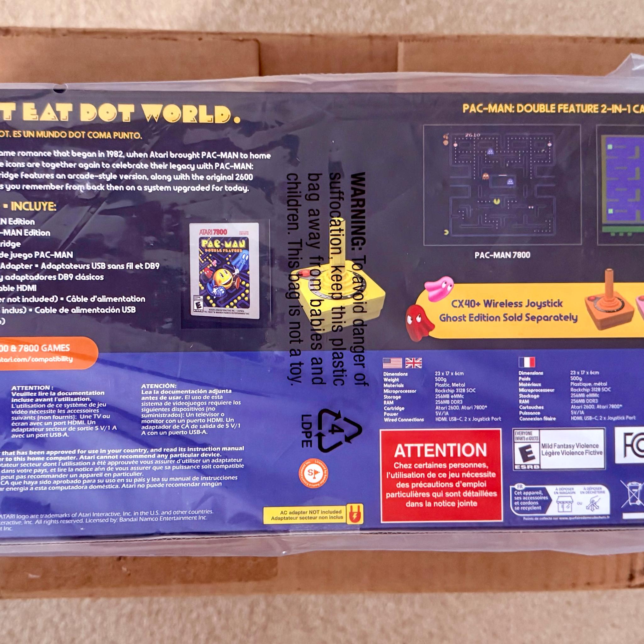Atari 2600+ PAC-MAN Edition Console & Joystick