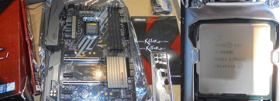 NEW Phantecs Eclipse G360A/NEW Asrock Z370/I5-9600K/Corsair 16GB 3000 MTs/NEW 650W Gold PSU