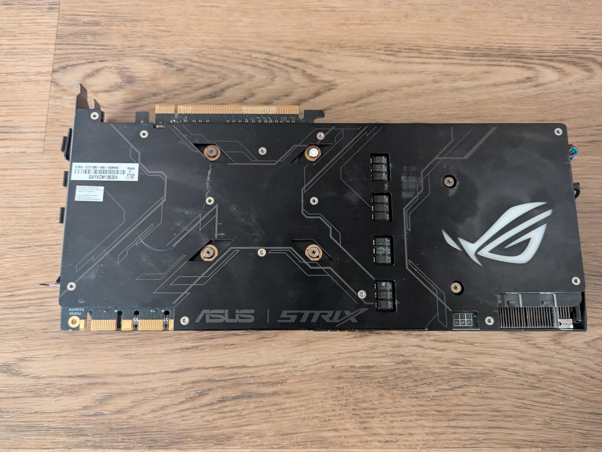 ASUS ROG Strix GTX 1080 8GB GDDR5X GPU Graphics Card - Clicking Fan