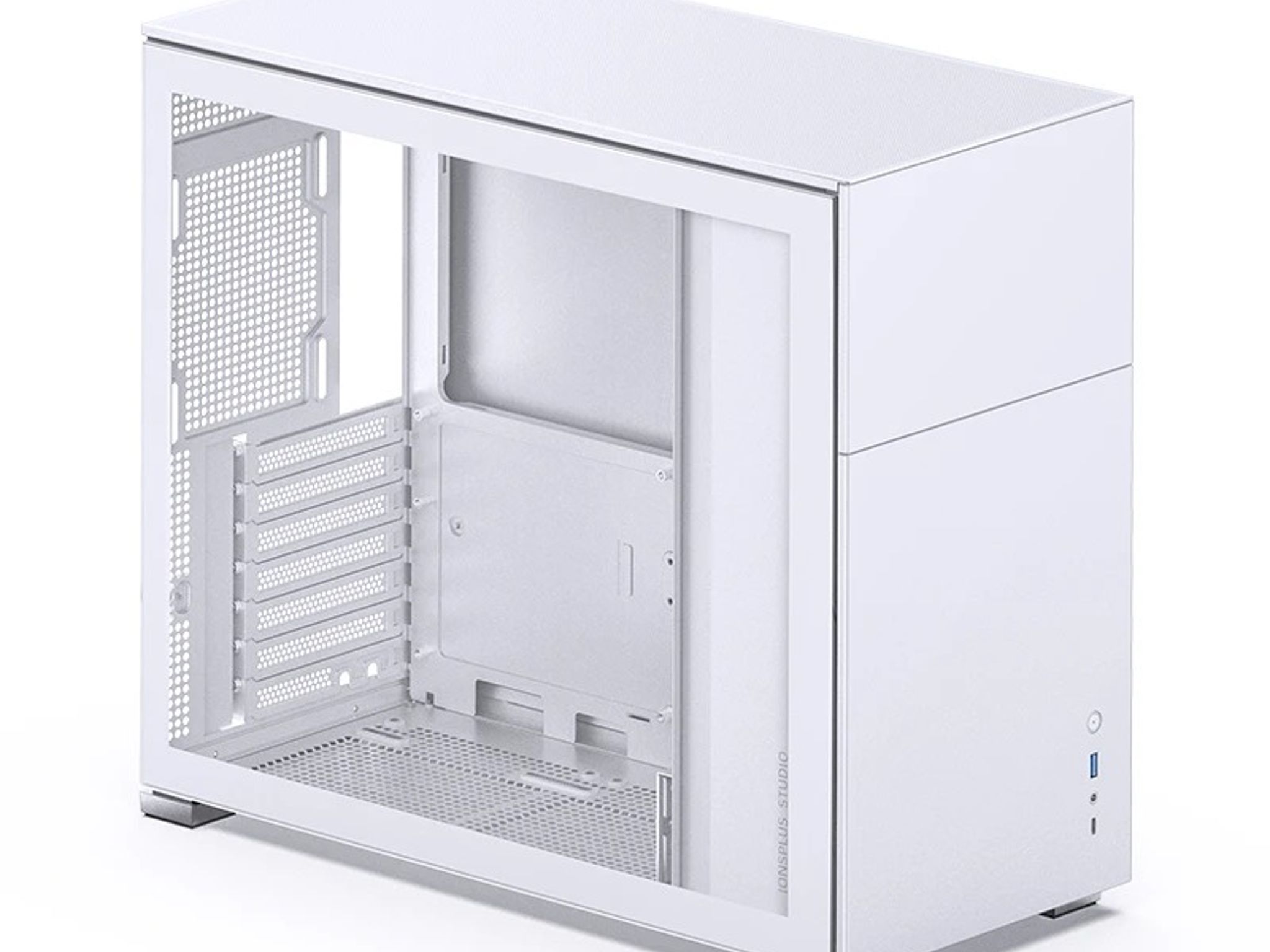 JONSBO D41 STD White ATX Mid Tower Case Tempered Glass - New (OEM)
