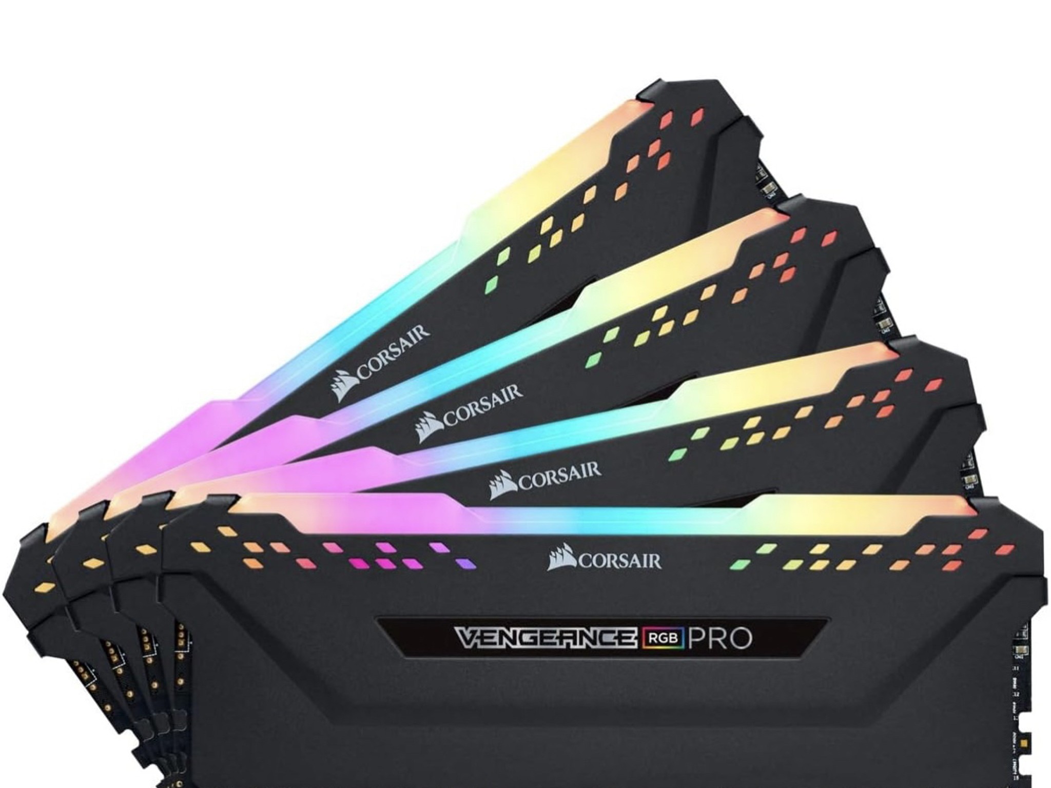 32gb (4x8gb) Corsair Vengeance Pro RGB ddr4 3200mhz (Black) - Used Like New