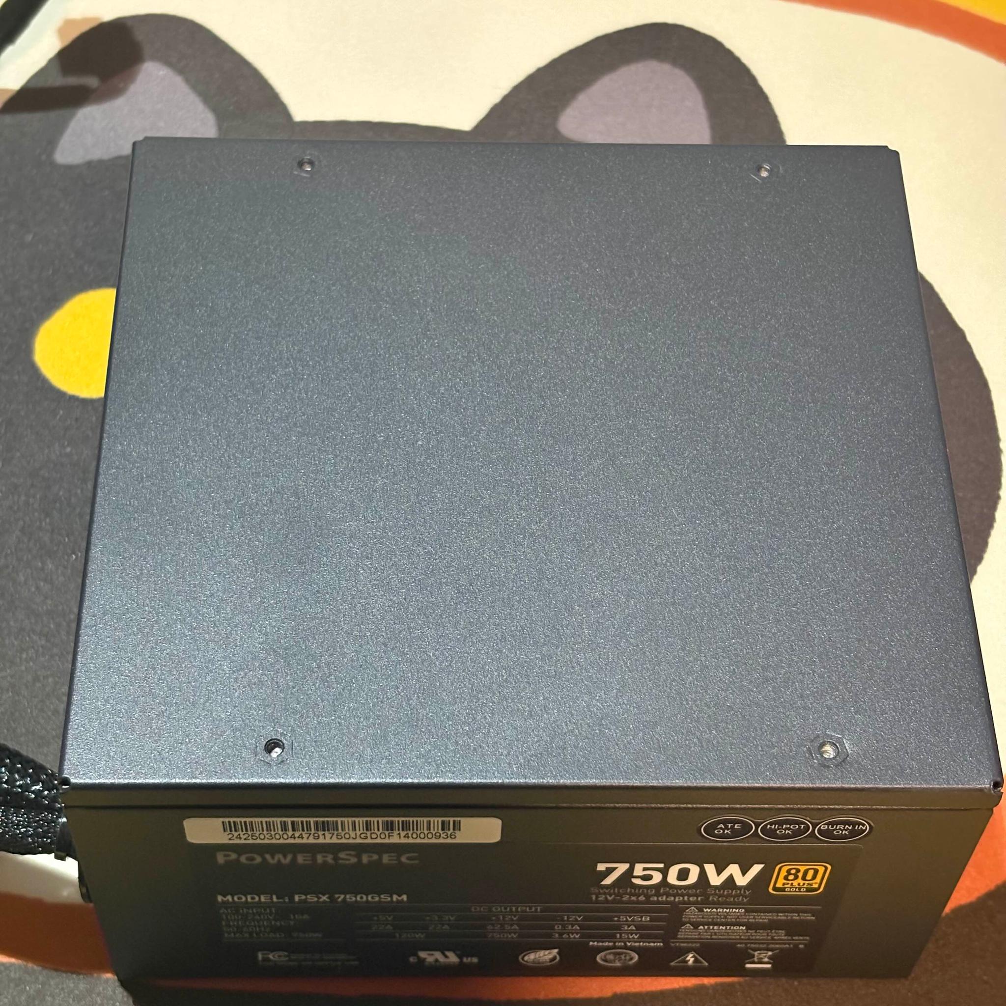 Powerspec 750W Gold Semi-Modular