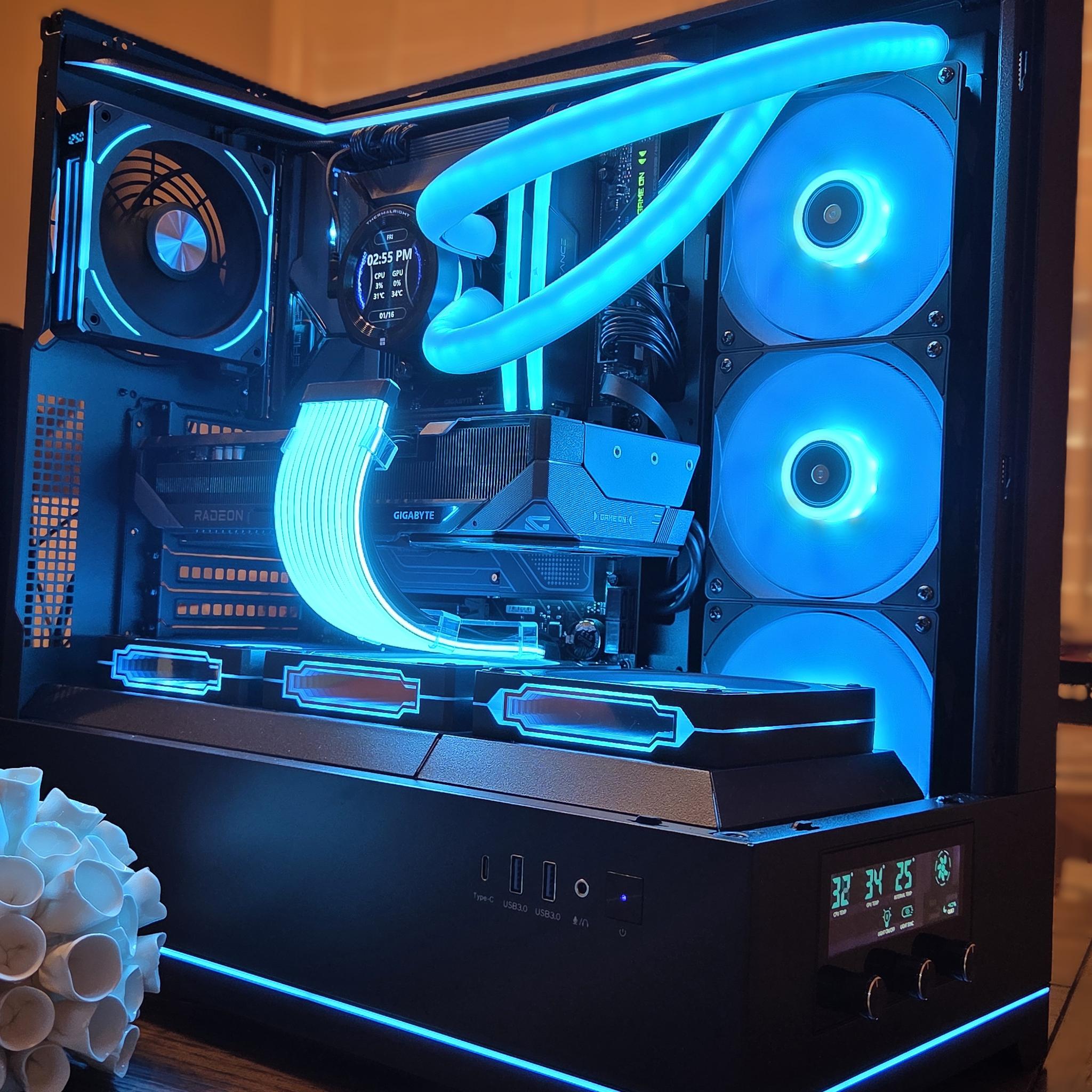 Morpheus! 🌟 | RX 9070 XT Gaming PC | Intel Core Ultra 7 265KF | 32GB DDR5 | 2TB NVMe | LCD Display