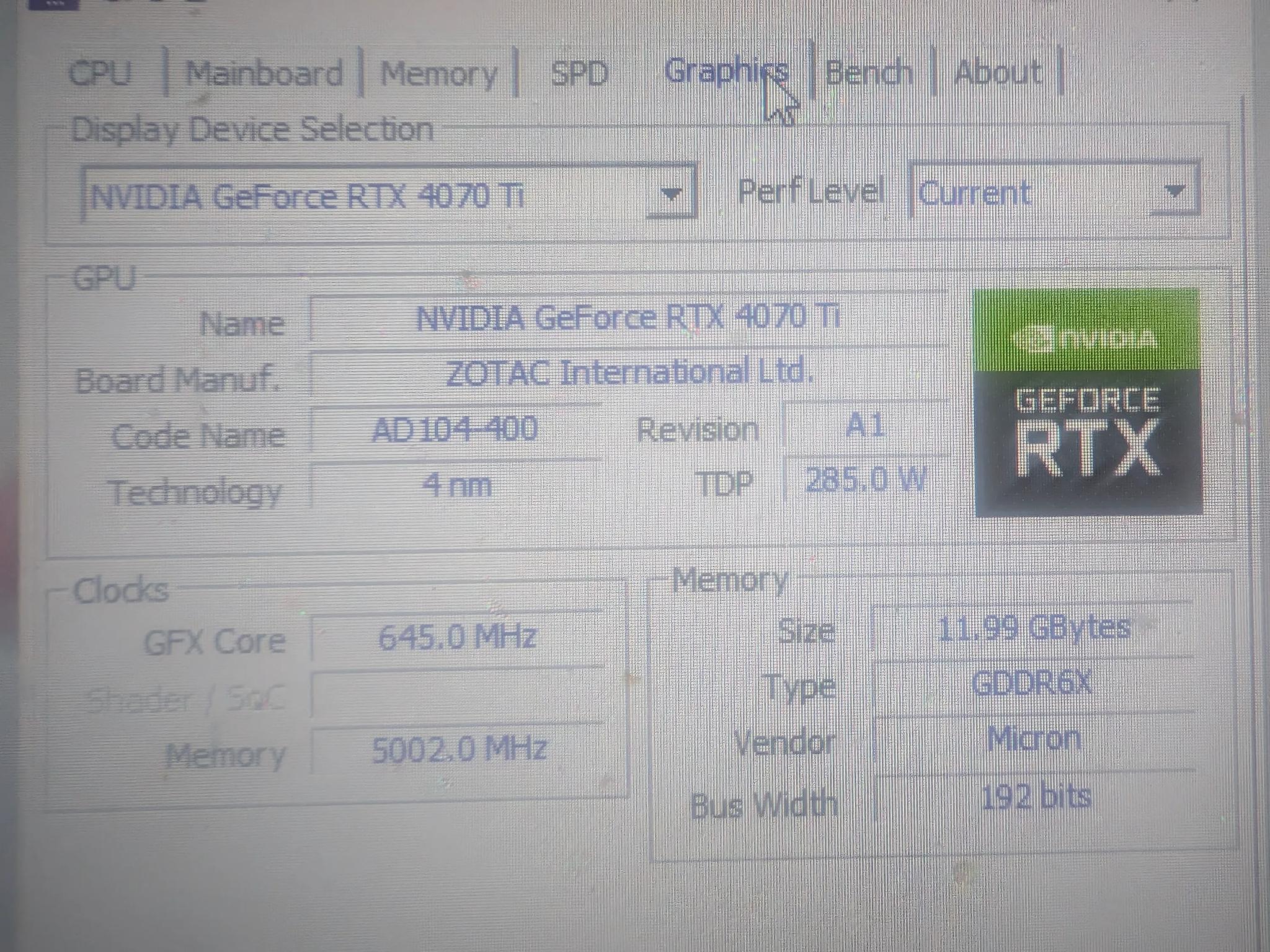 ZOTAC GAMING GeForce RTX 4070 Ti Trinity OC