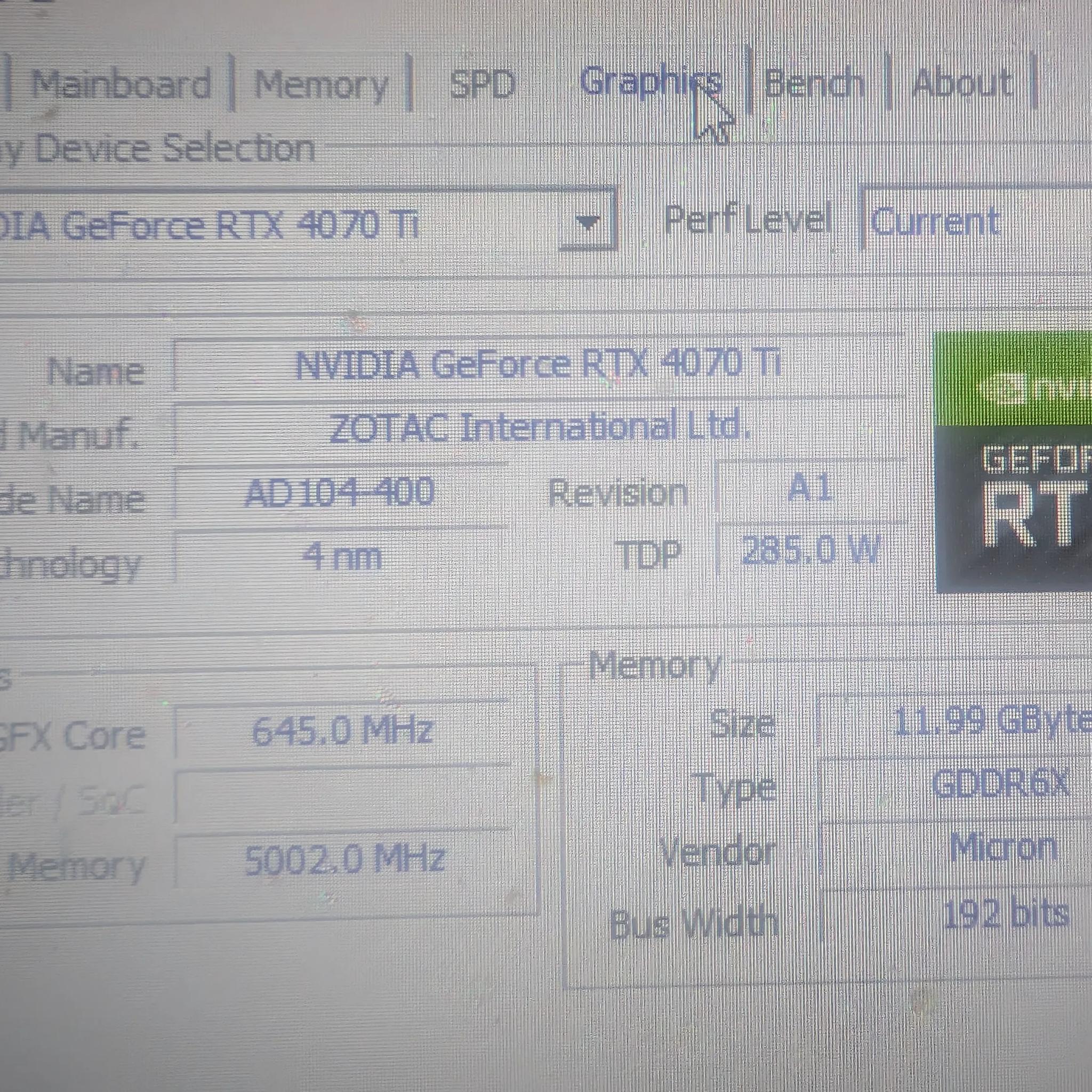 ZOTAC GAMING GeForce RTX 4070 Ti Trinity OC