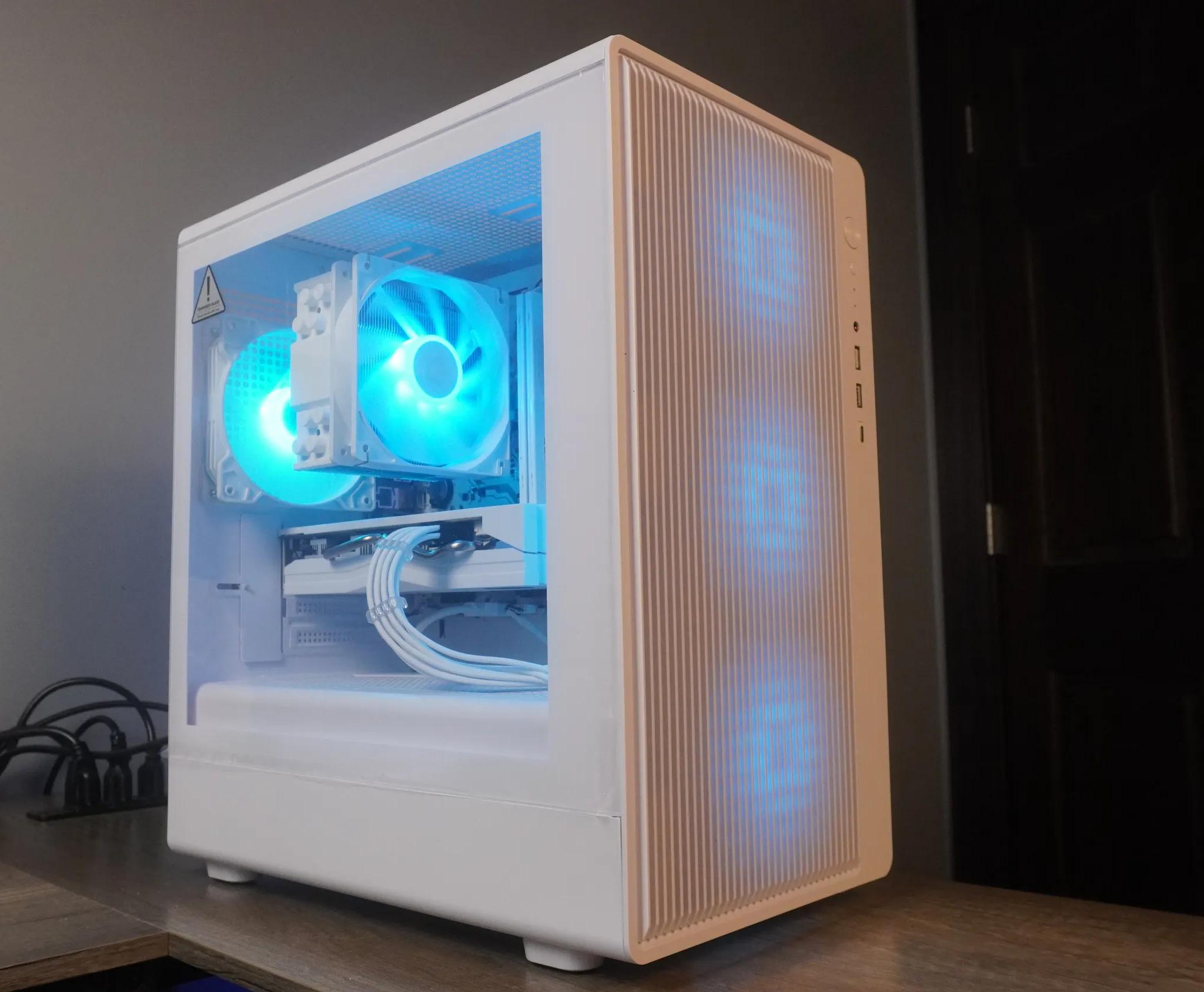 🤍ALL WHITE🤍 Starter GAMING MACHINE 🧡RX 580 2048SP 🧡 Ryzen 5 5500 | 32GB | 1TB...