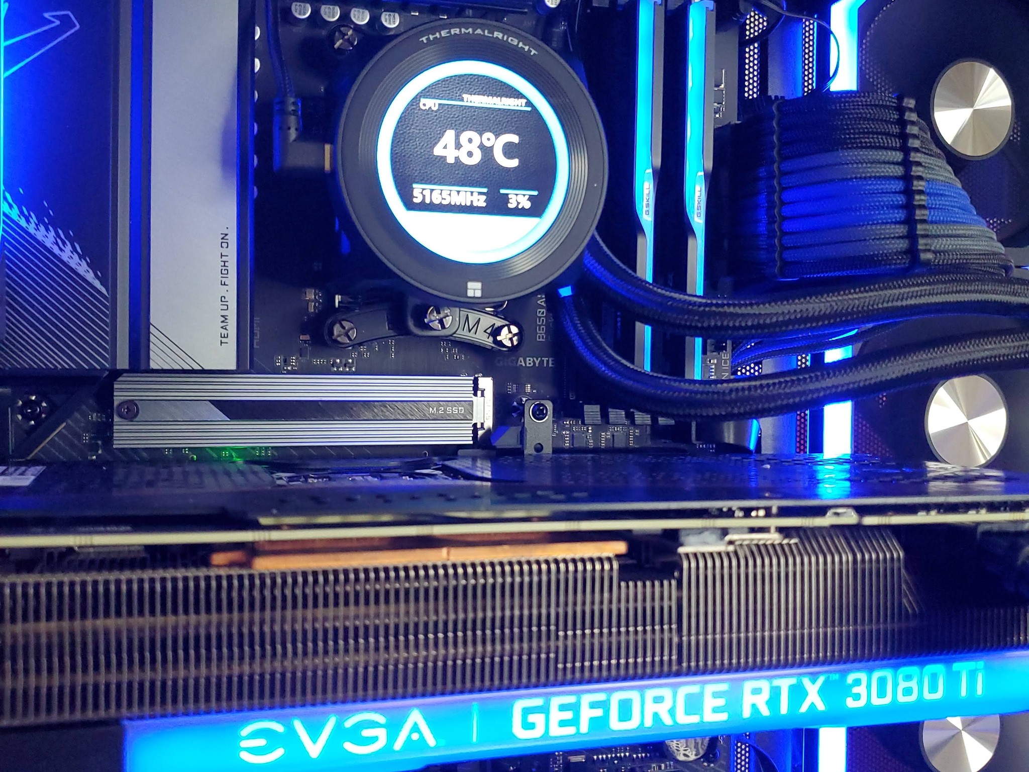 🔵 Sapphire Shadow: Ryzen 7 7700X | RTX 3080 Ti | 32GB DDR5 | 1TB NVMe | ATX Powerhouse 🚀