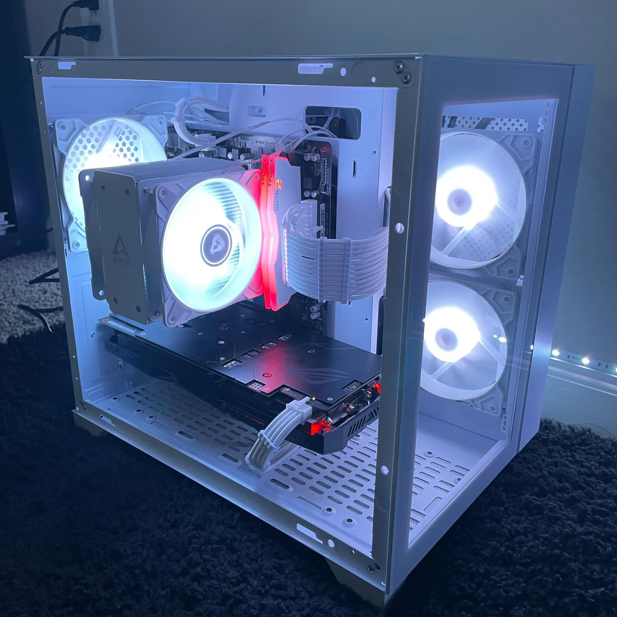 🧊Ice🐦‍🔥 |1080p Gaming Pc | Asus Rog Strix GTX 1060 6gb | Ryzen 5 2600 | 16gb DDR4 3600mhz|