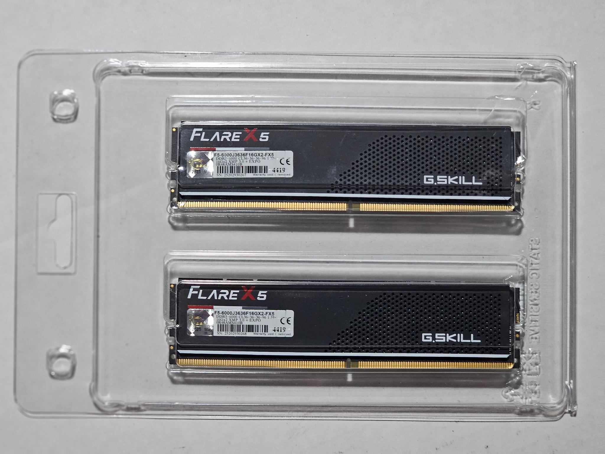 G.Skill Flare X5 Series AMD EXPO DDR5 RAM 32GB (2 x 16GB) 6000MT/s CL36-36-36-96 Low Profile - Image 2