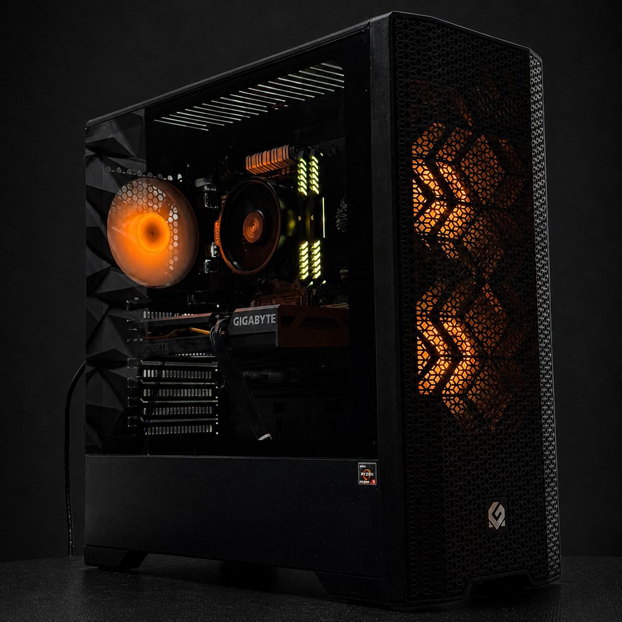 1440P/1080P gaming pc / RTX 3060 / Ryzen 5 5500 / 16GB Corsair Ram / 500GB Samsung 980 SSD