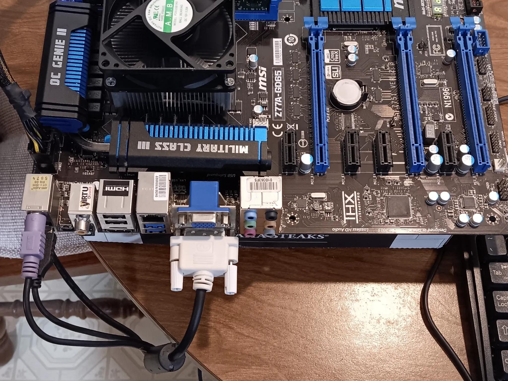 MSI Motherboard - Intel CPU - 16GB RAM Combo