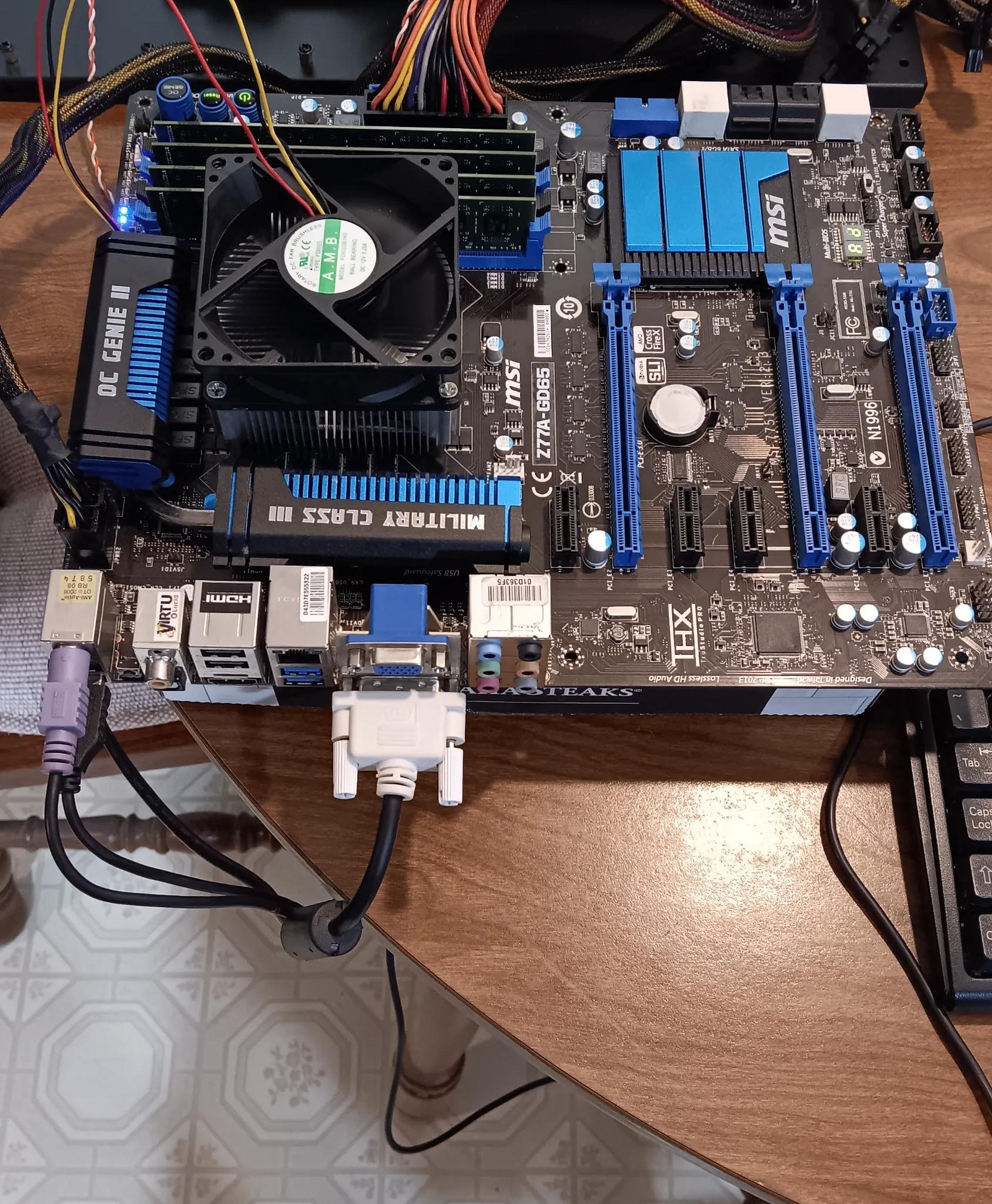 MSI Motherboard - Intel CPU - 16GB RAM Combo