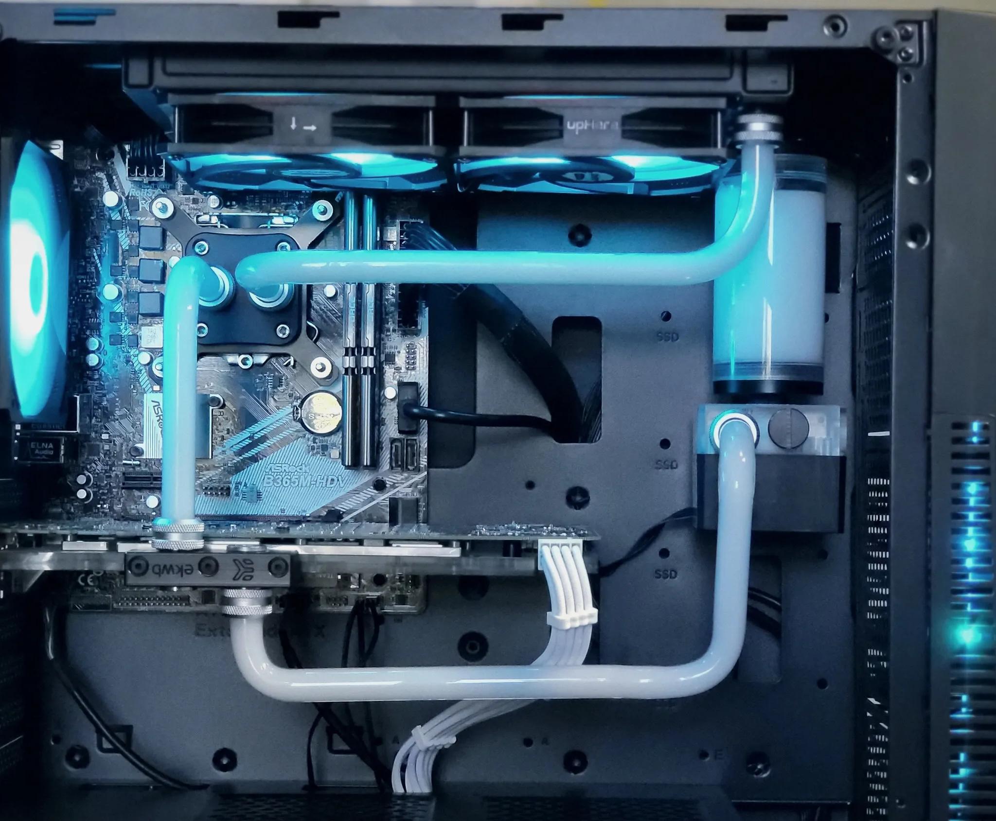 I7 8700/ GTX 1080 Gaming PC Computer Water Cooled 