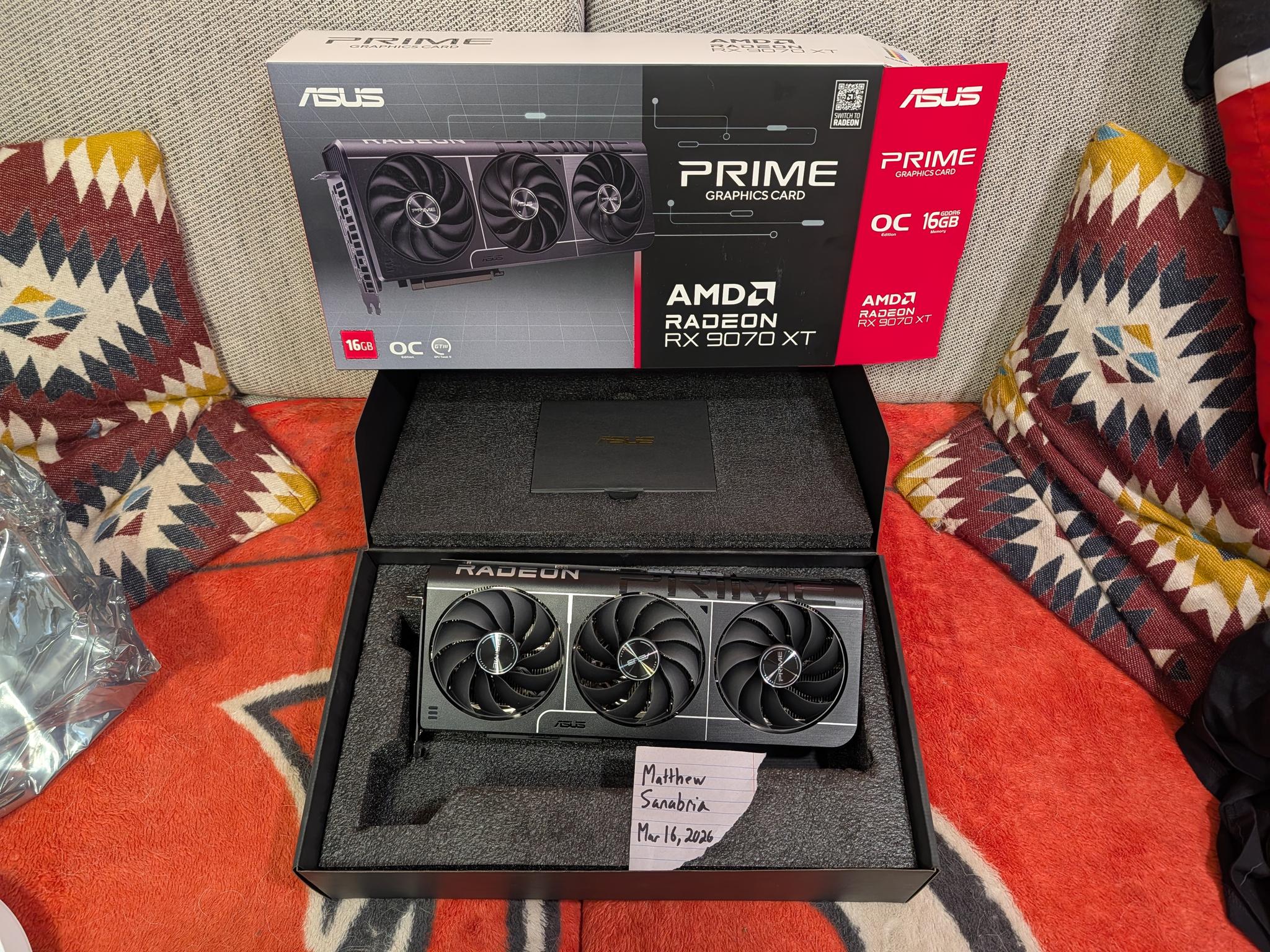 ASUS Prime Radeon™ RX 9070 XT 16GB GDDR6 OC Edition